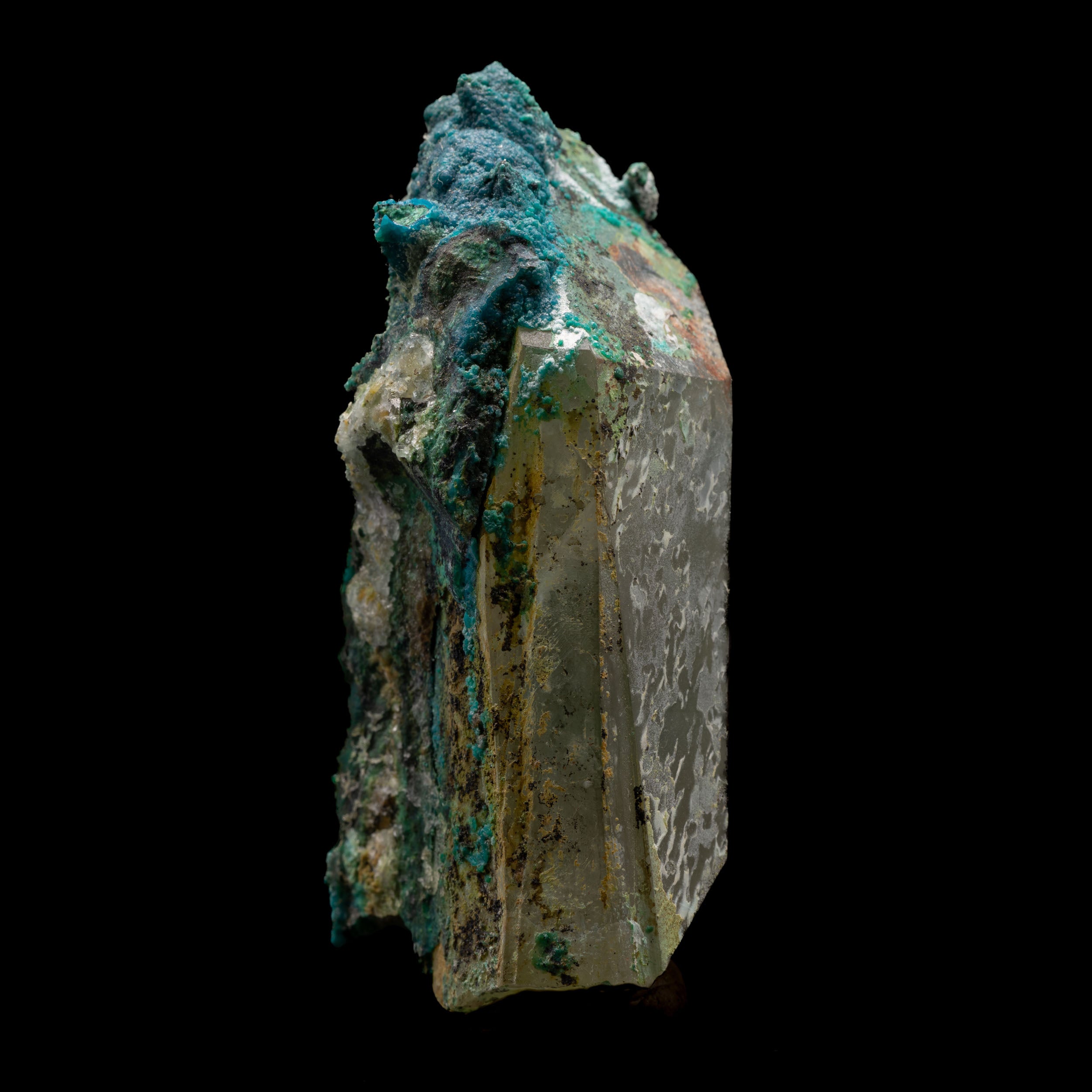 Chrysocolla, Malachite Tentadora Quartz 75g