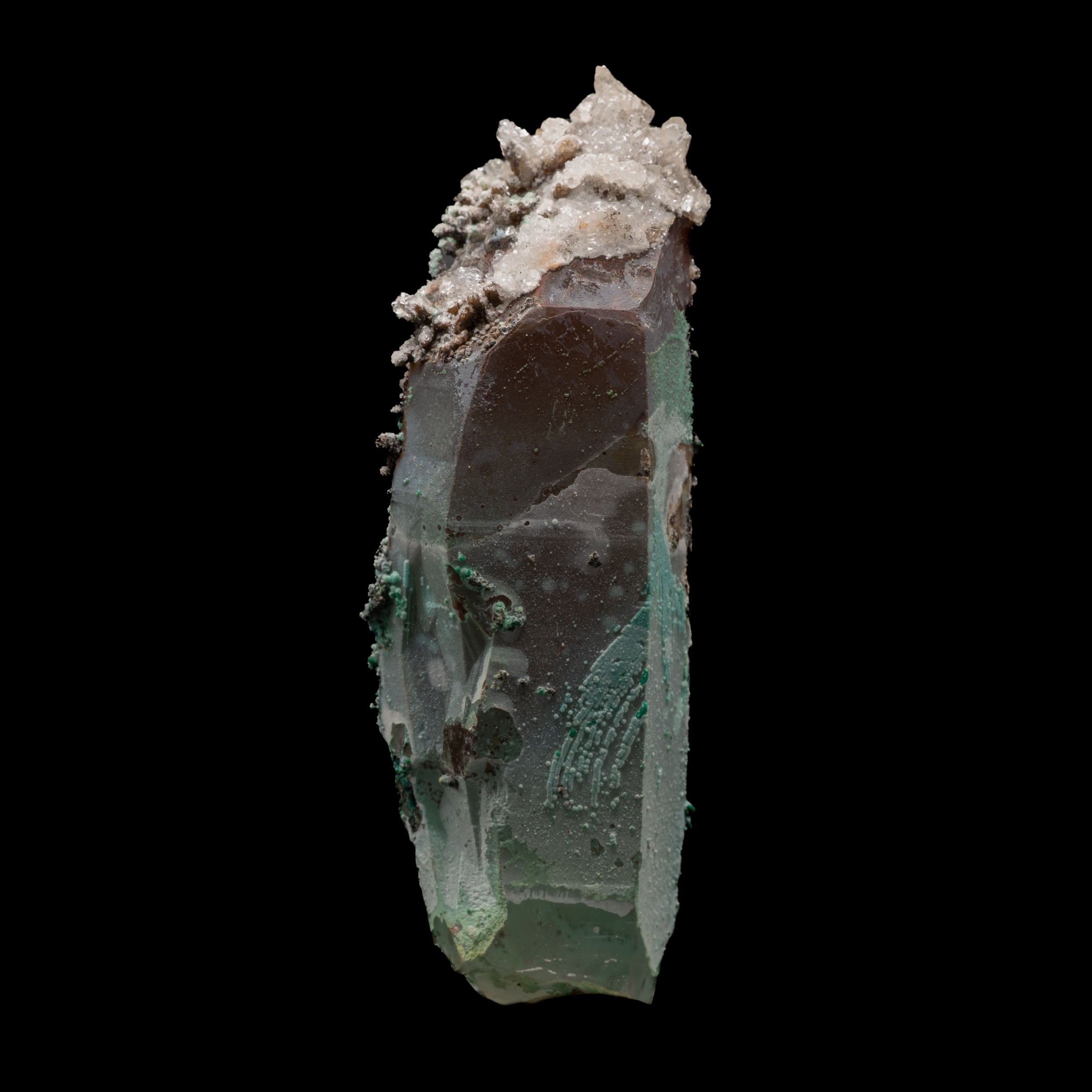 Chrysocolla, Malachite Tentadora Quartz 69g