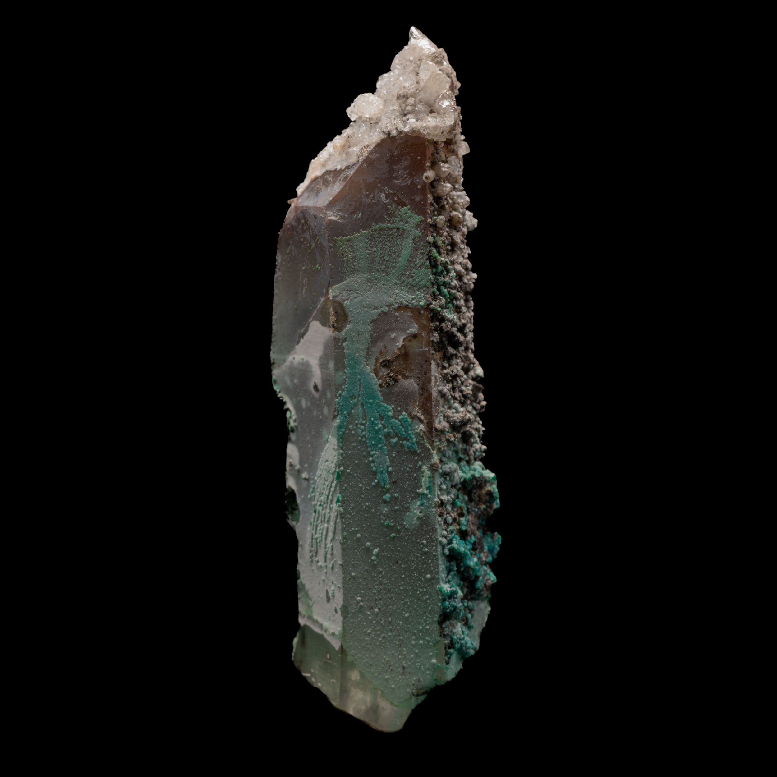 Chrysocolla, Malachite Tentadora Quartz 69g