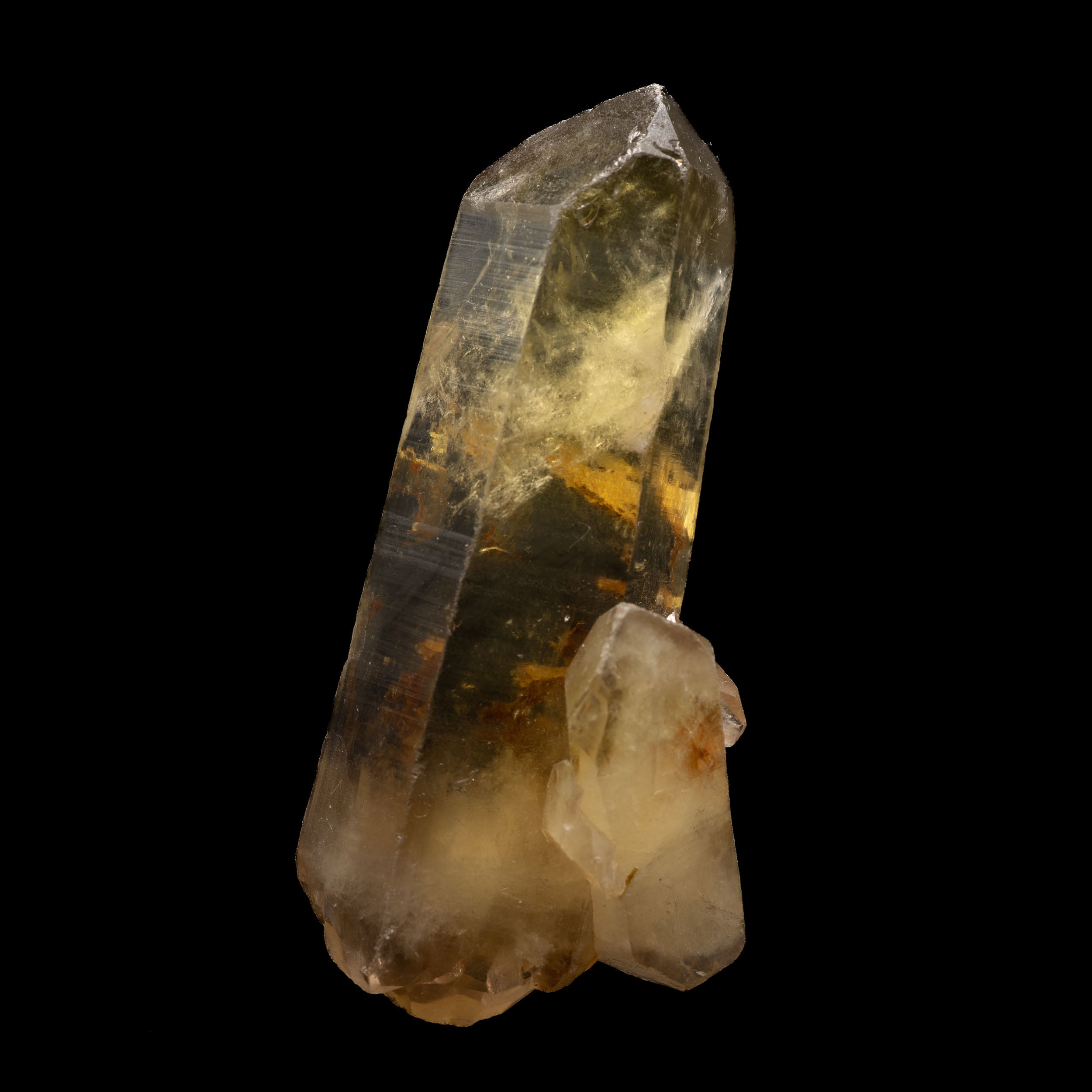 Natural Citrine Crystal Point 110g