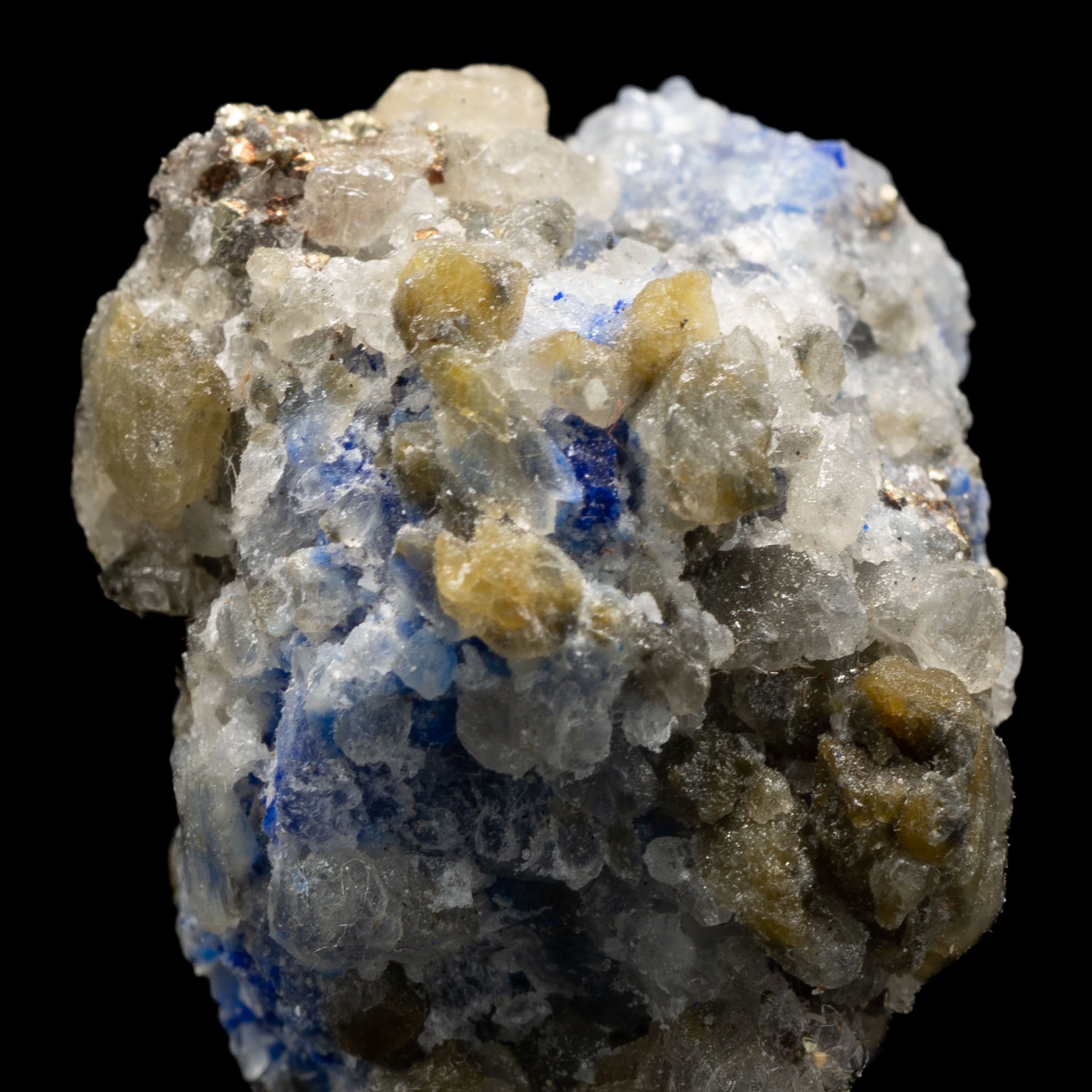 Royal Blue Lapis Lazuli with Pyrite & Calcite 6.9g