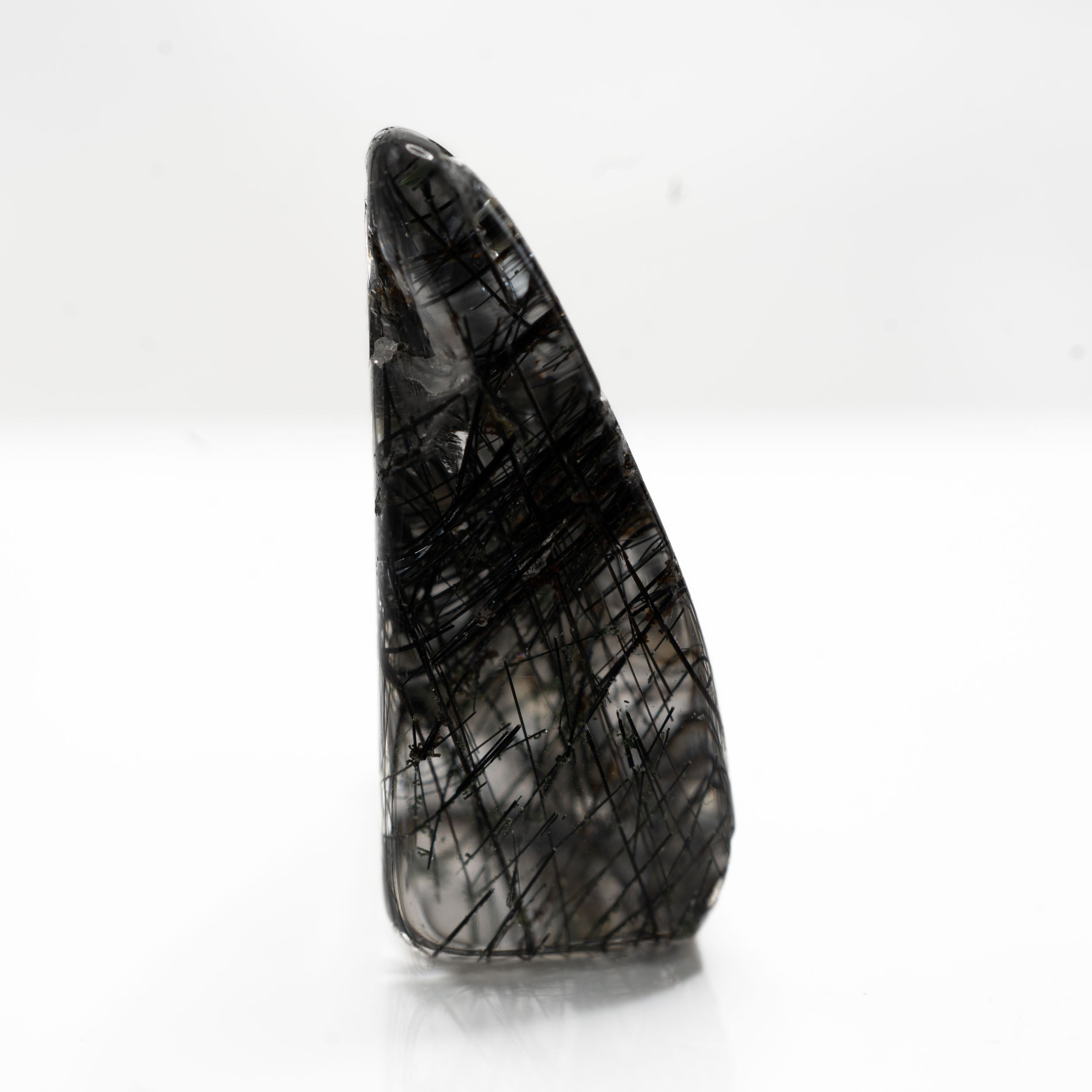 Black Rutile Quartz Freeform 18ct