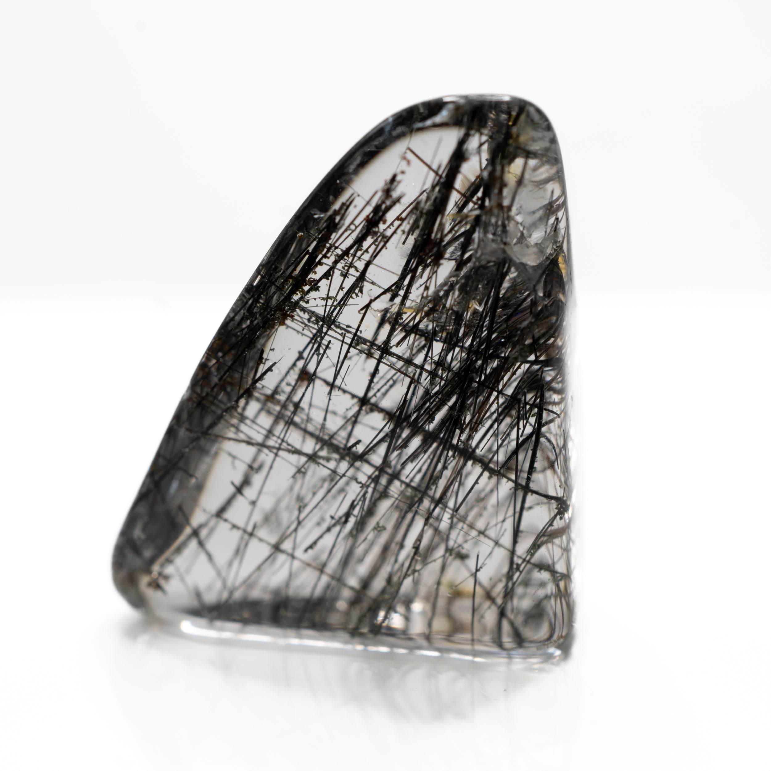 Black Rutile Quartz Freeform 18ct