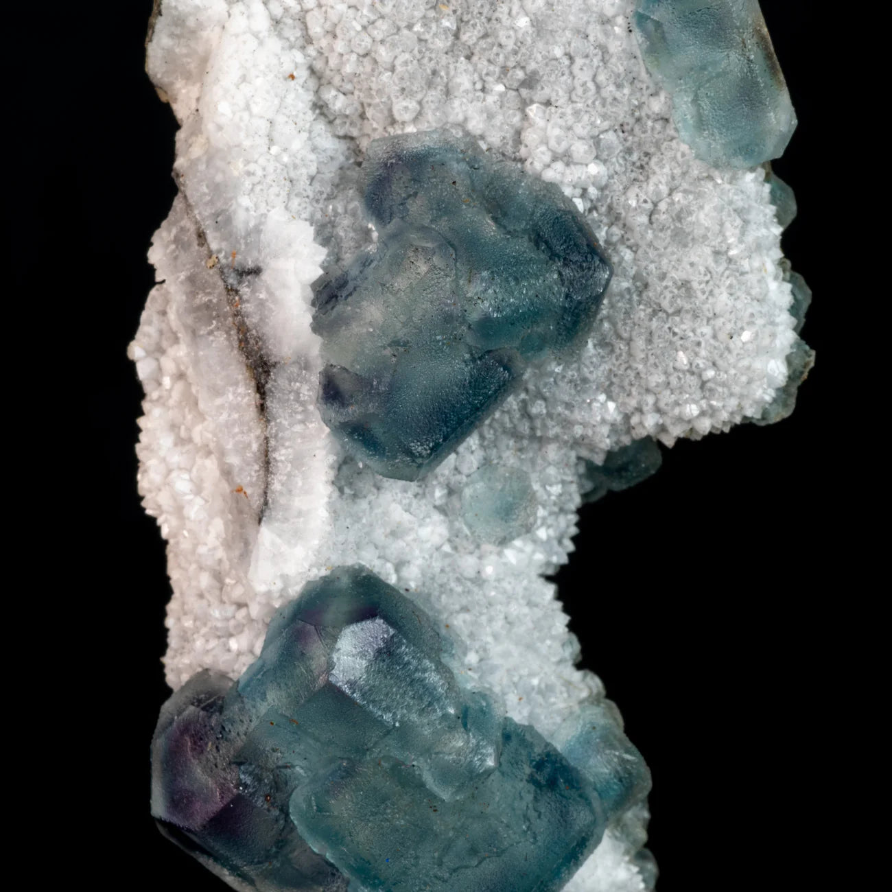 Aqua Blue Dreams: The Rare Magic of Phantom Fluorite on Druzy Matrix