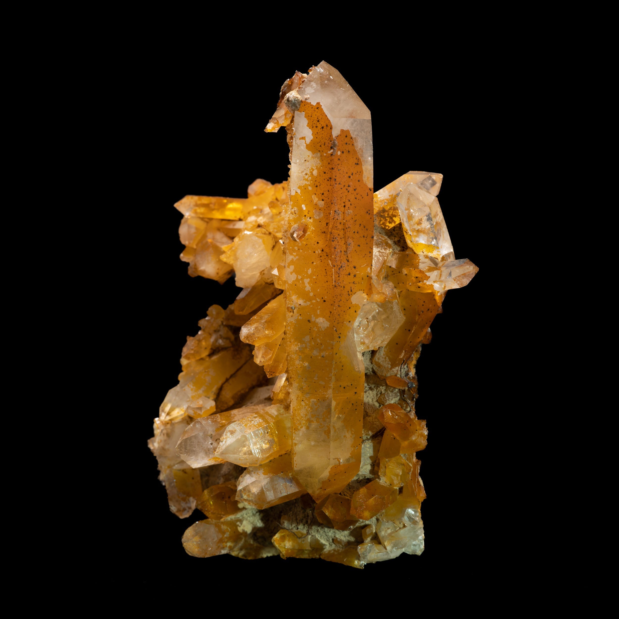 Golden Healer Quartz cluster