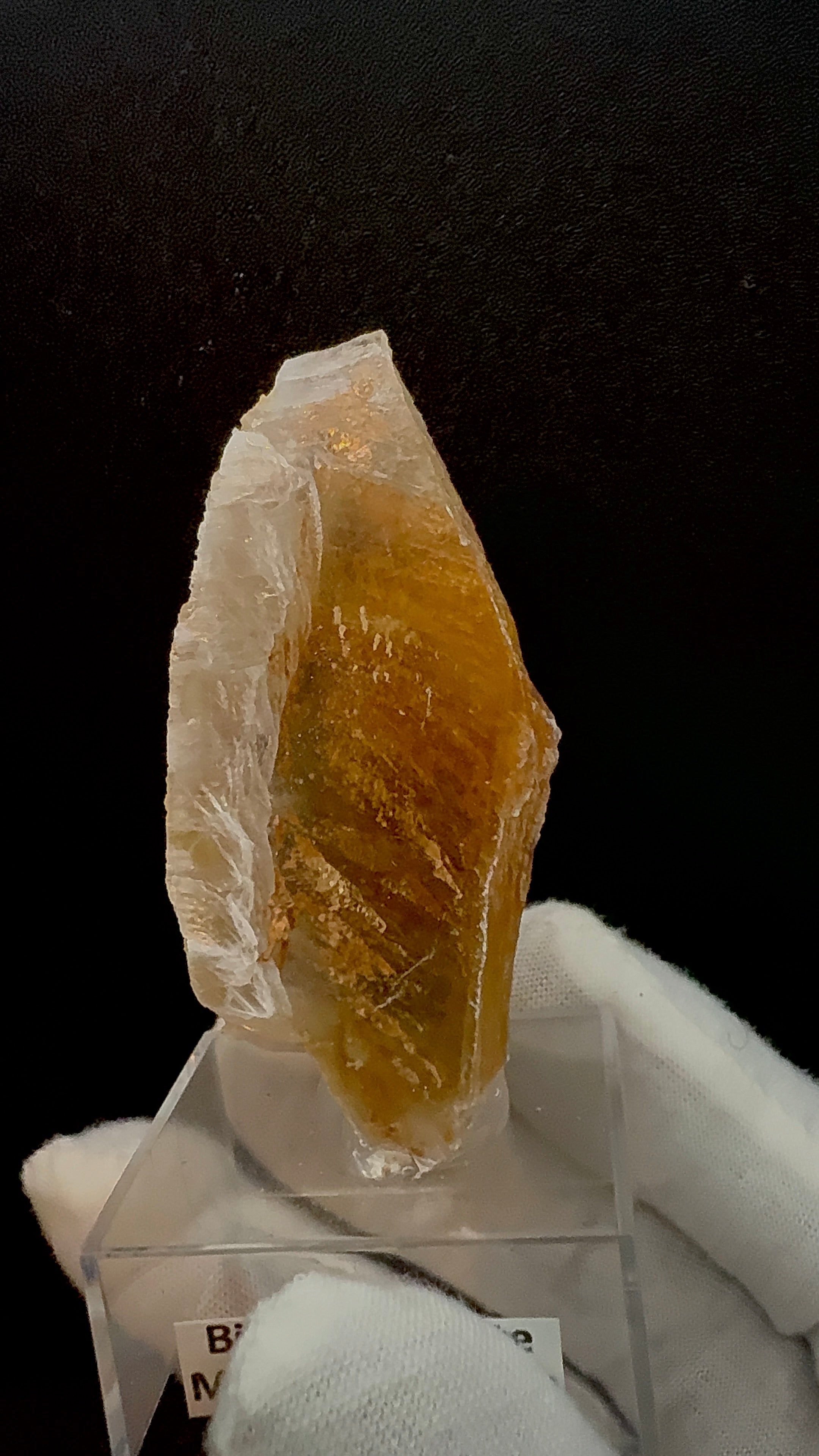 Bi‑Colour Selenite Blade 23.6 g