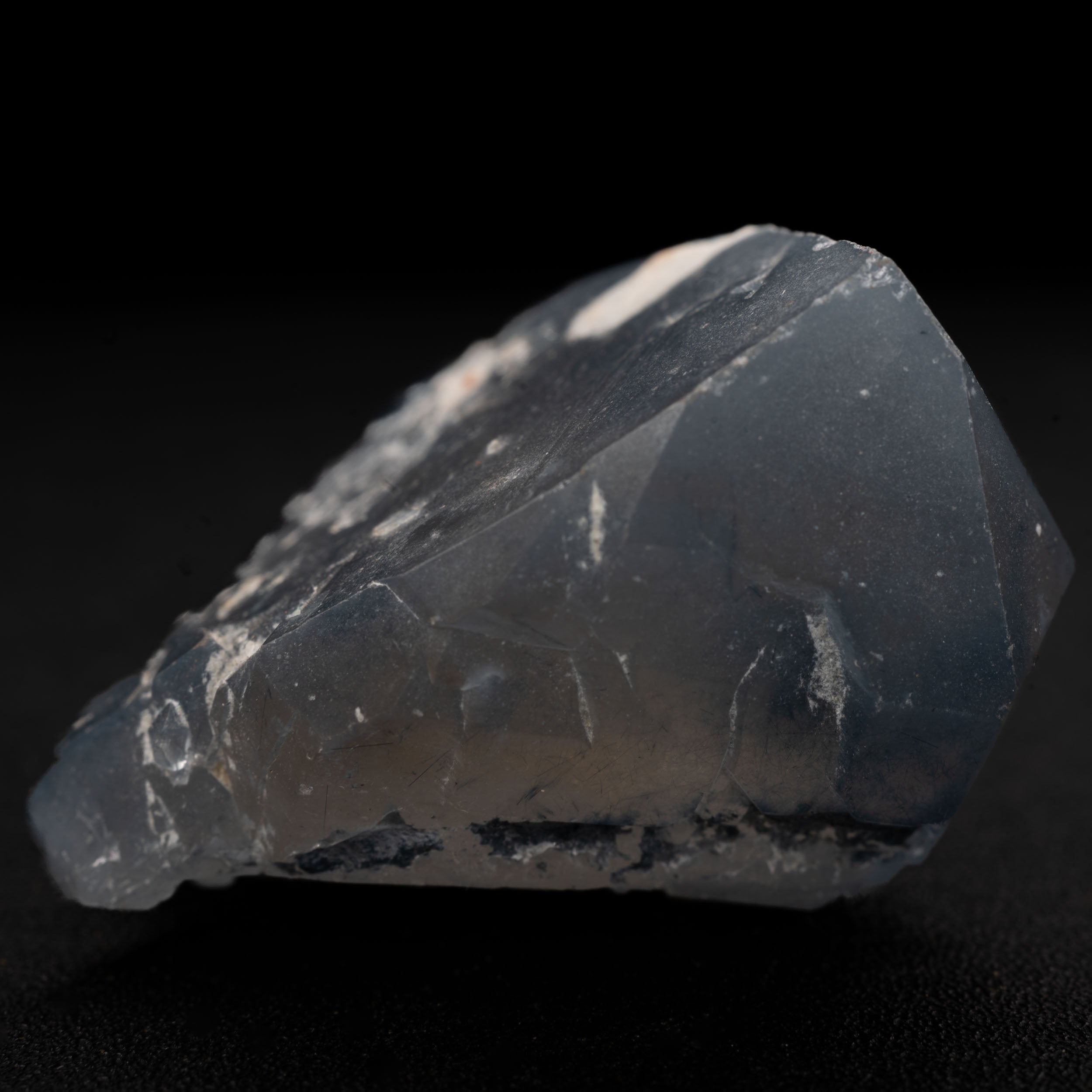 Smoky Blue Quartz with Magnesio-riebeckite needles - Brazil 19.3g