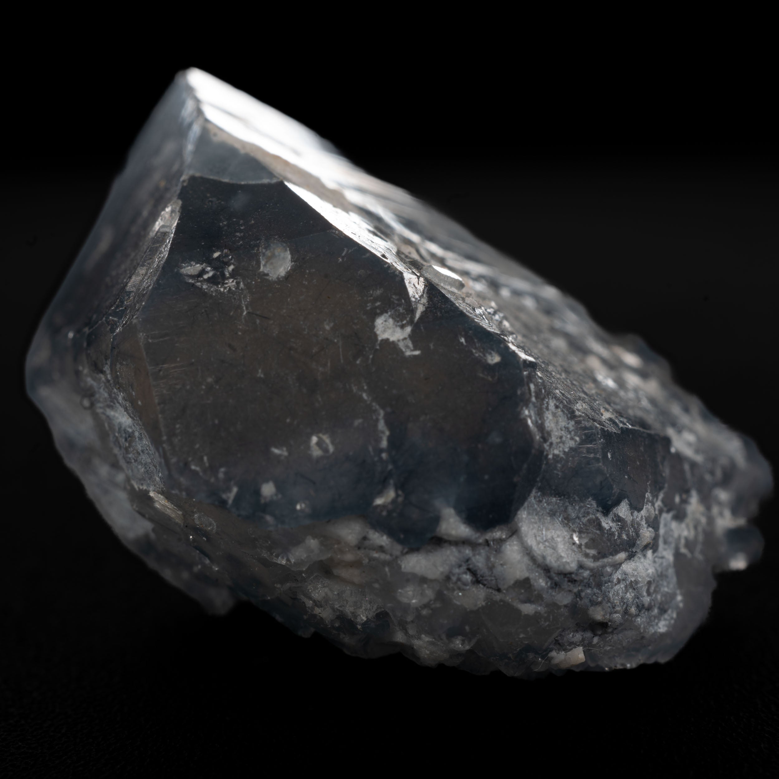Smoky Blue Quartz with Magnesio-riebeckite needles - Brazil 19.3g