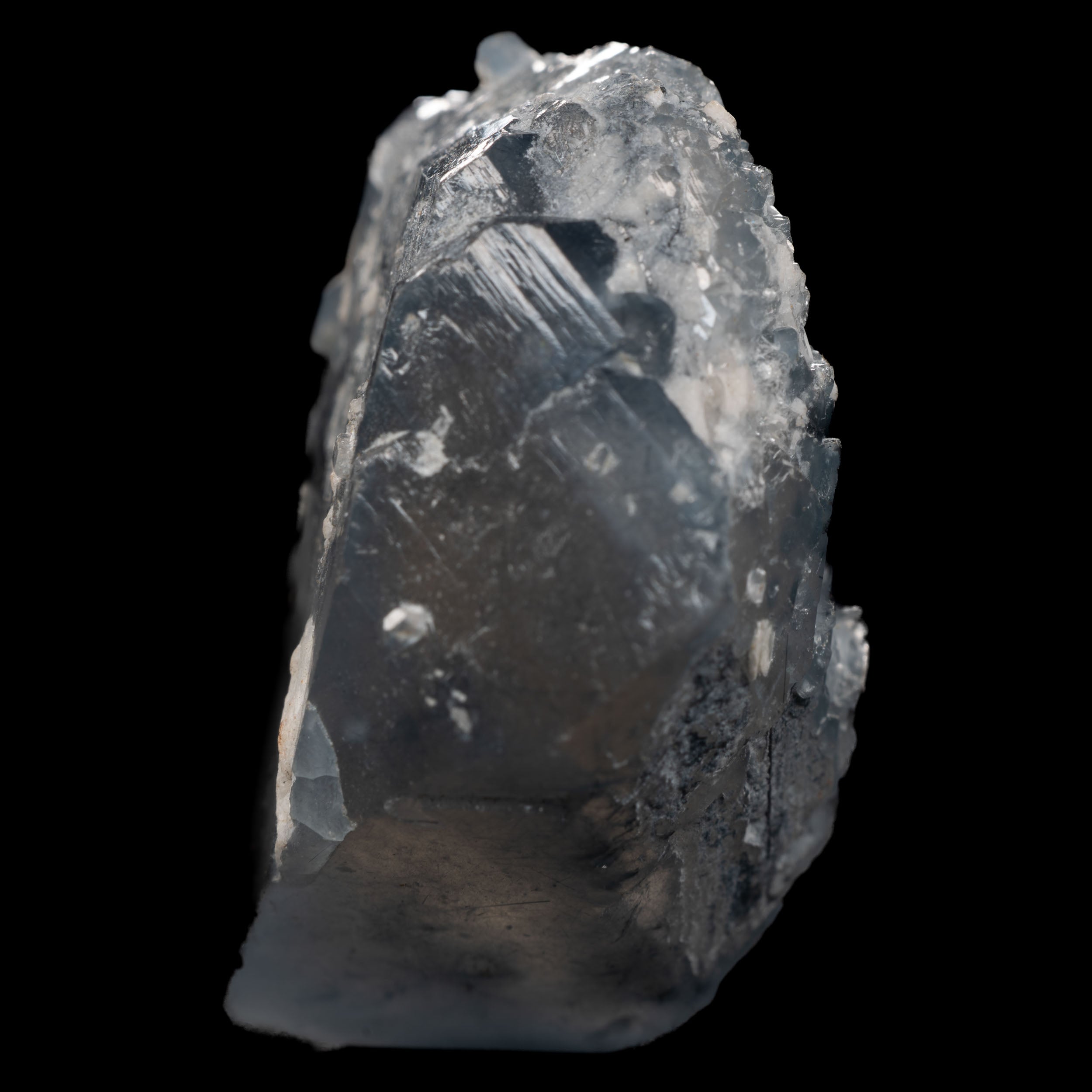Smoky Blue Quartz with Magnesio-riebeckite needles - Brazil 19.3g