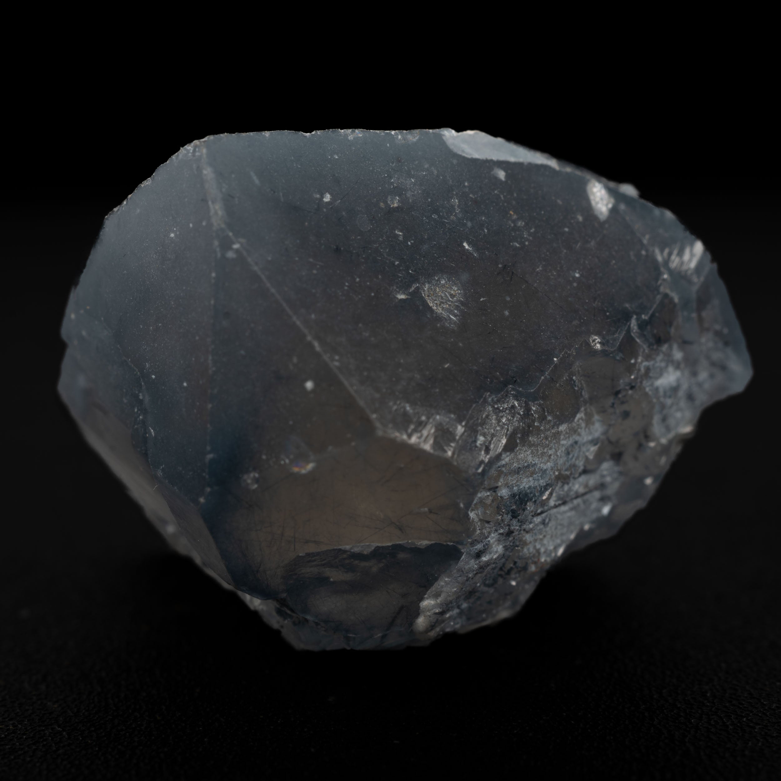 Smoky Blue Quartz with Magnesio-riebeckite needles - Brazil 19.3g