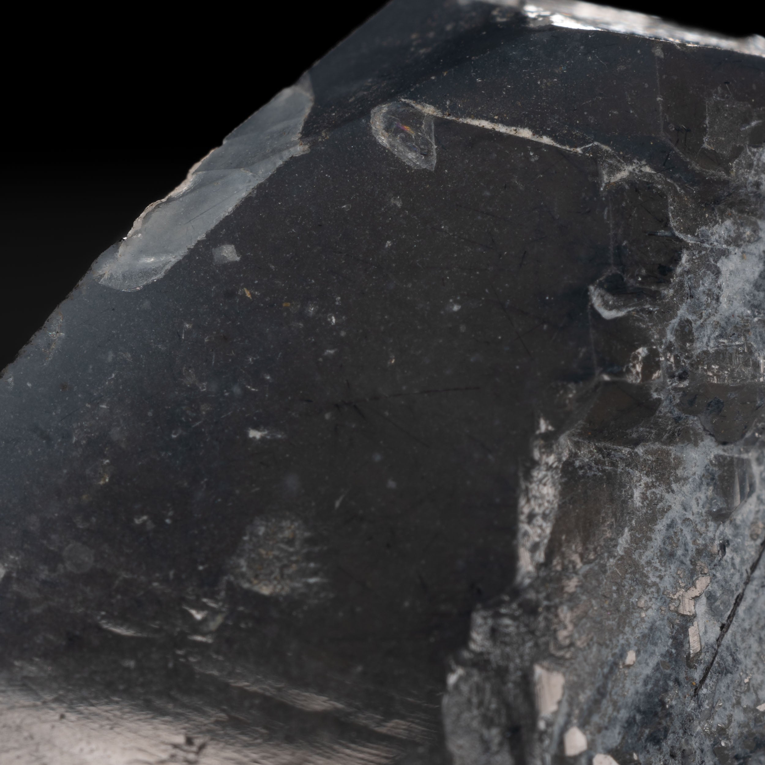 Smoky Blue Quartz with Magnesio-riebeckite needles - Brazil 19.3g