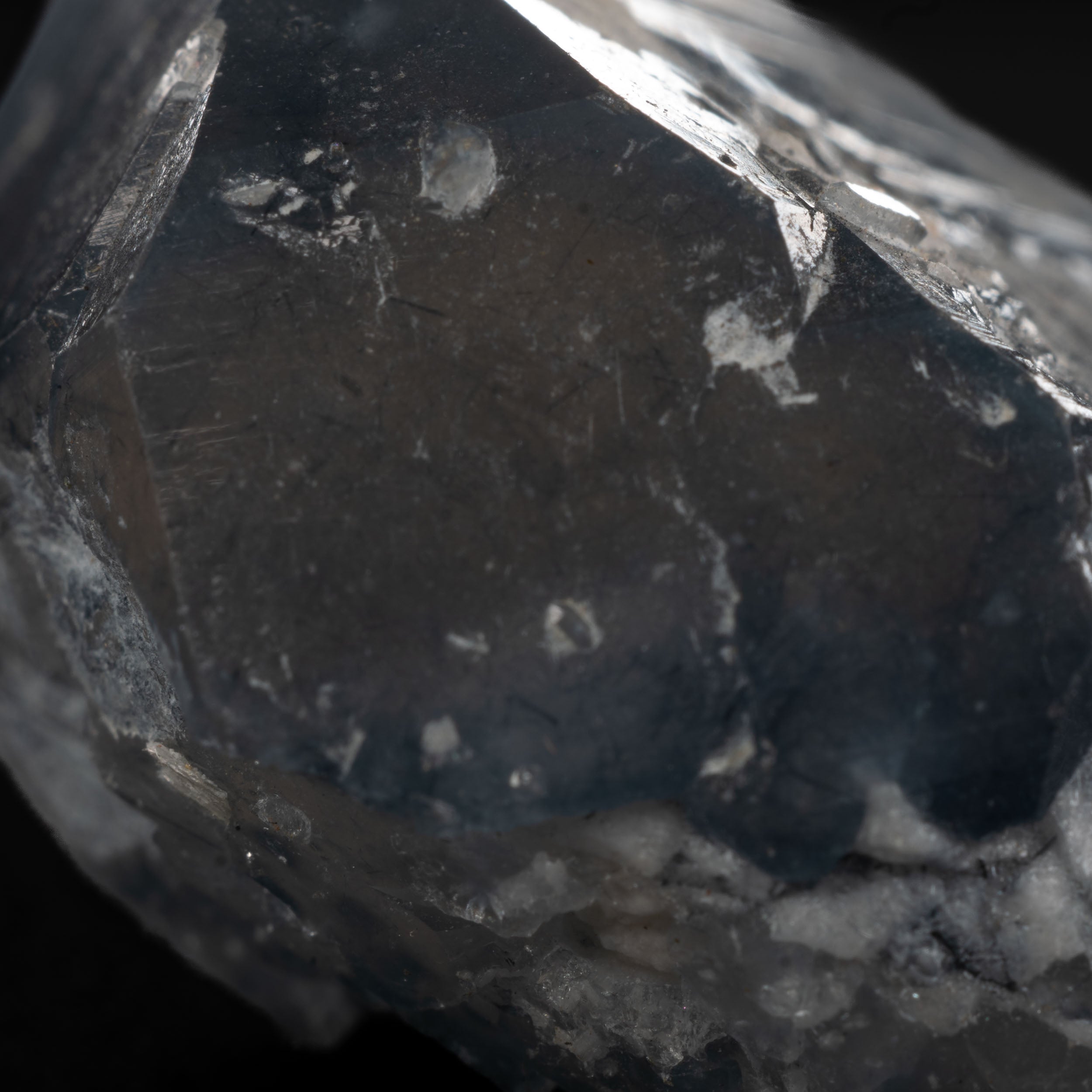 Smoky Blue Quartz with Magnesio-riebeckite needles - Brazil 19.3g