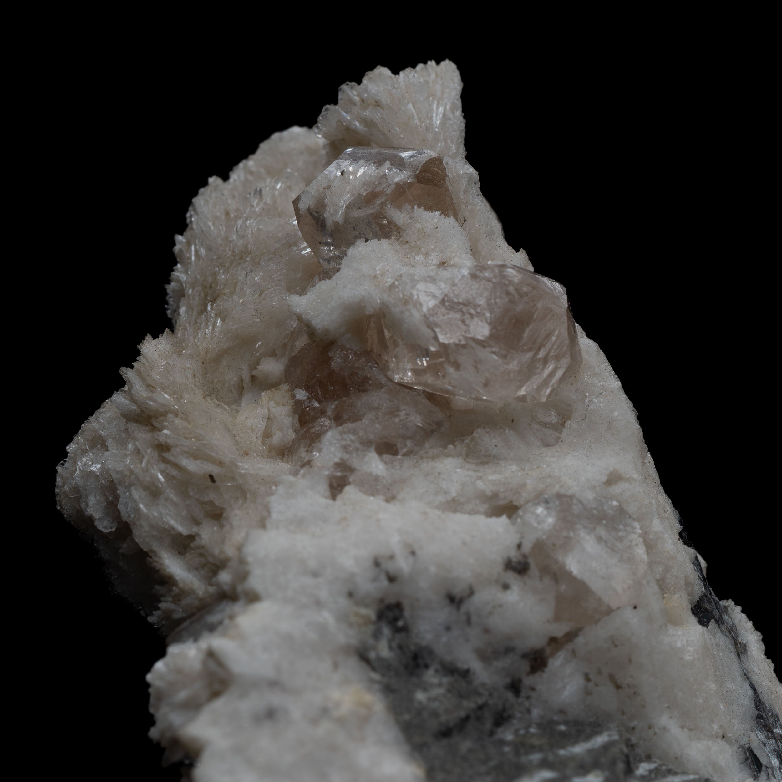 Champagne Topaz on Cleavelandite & Schorl – Shigar Valley Pakistan