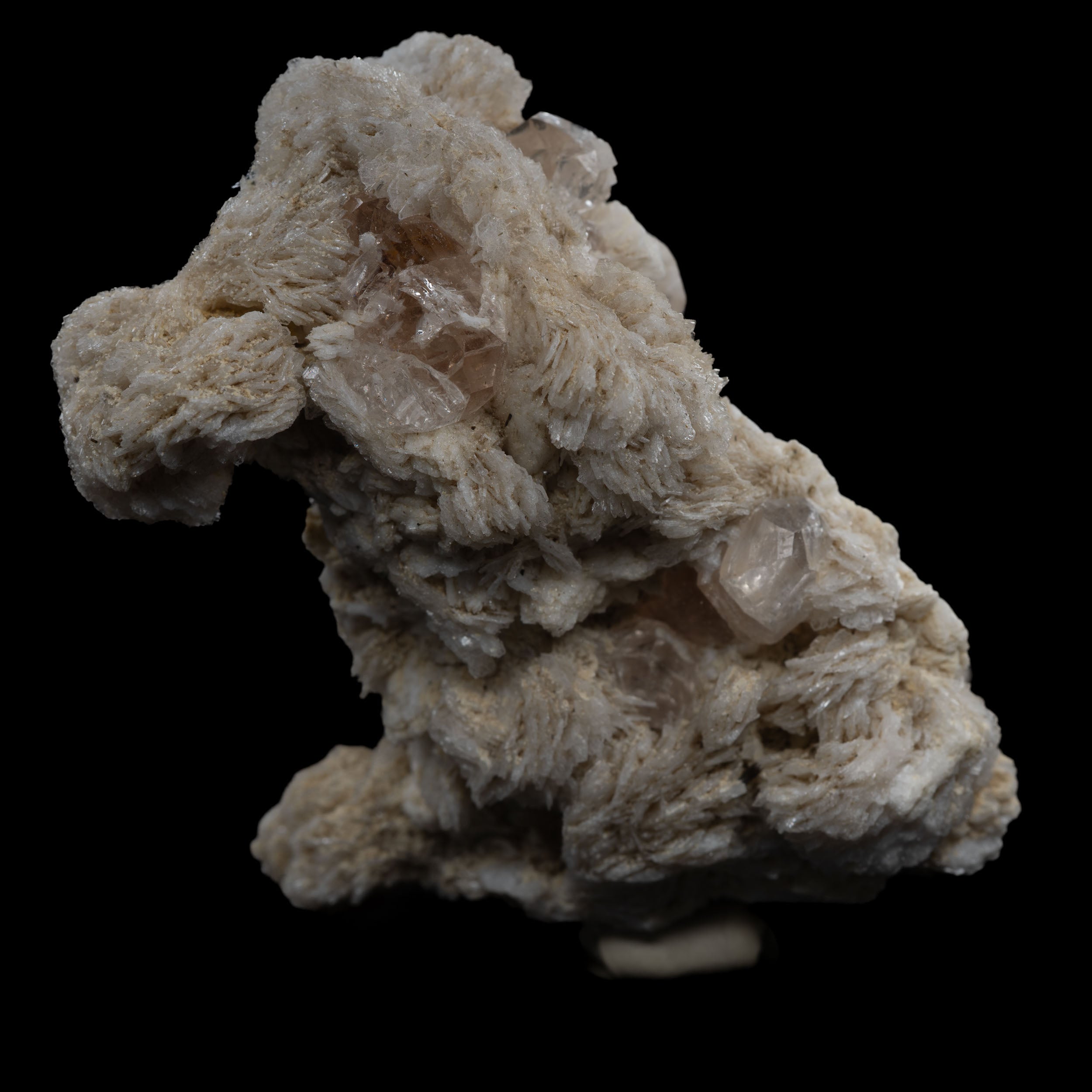 Champagne Topaz on Cleavelandite & Schorl – Shigar Valley Pakistan