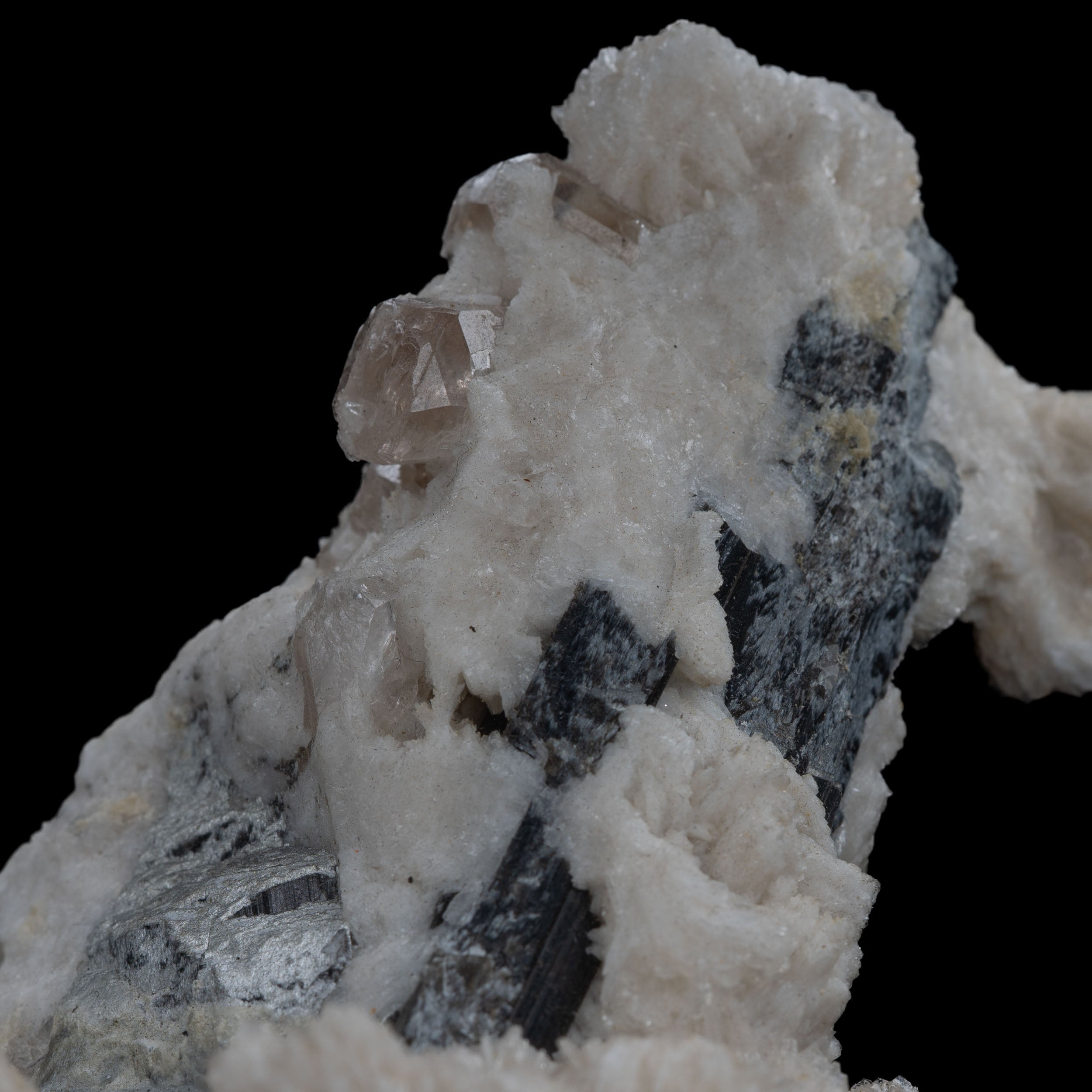 Champagne Topaz on Cleavelandite & Schorl – Shigar Valley Pakistan