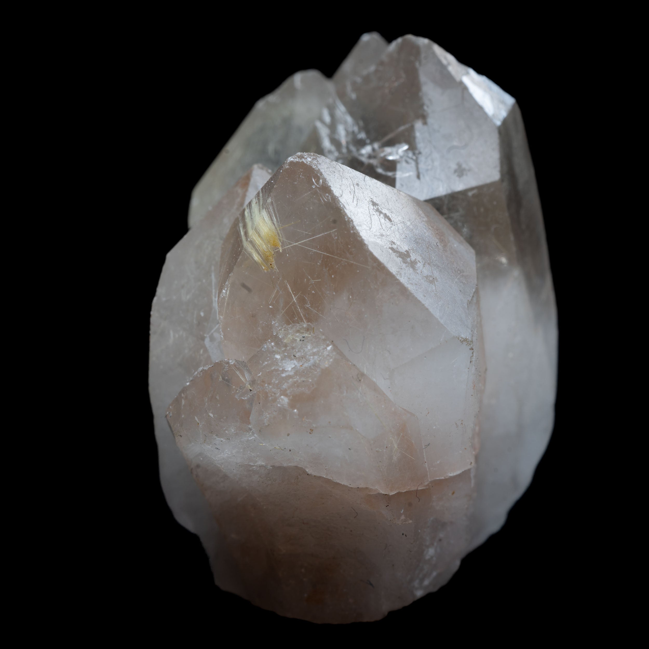 Golden Rutile-Flecked Smoky-Quartz Mini-Cluster, Bahia, Brazil 46g