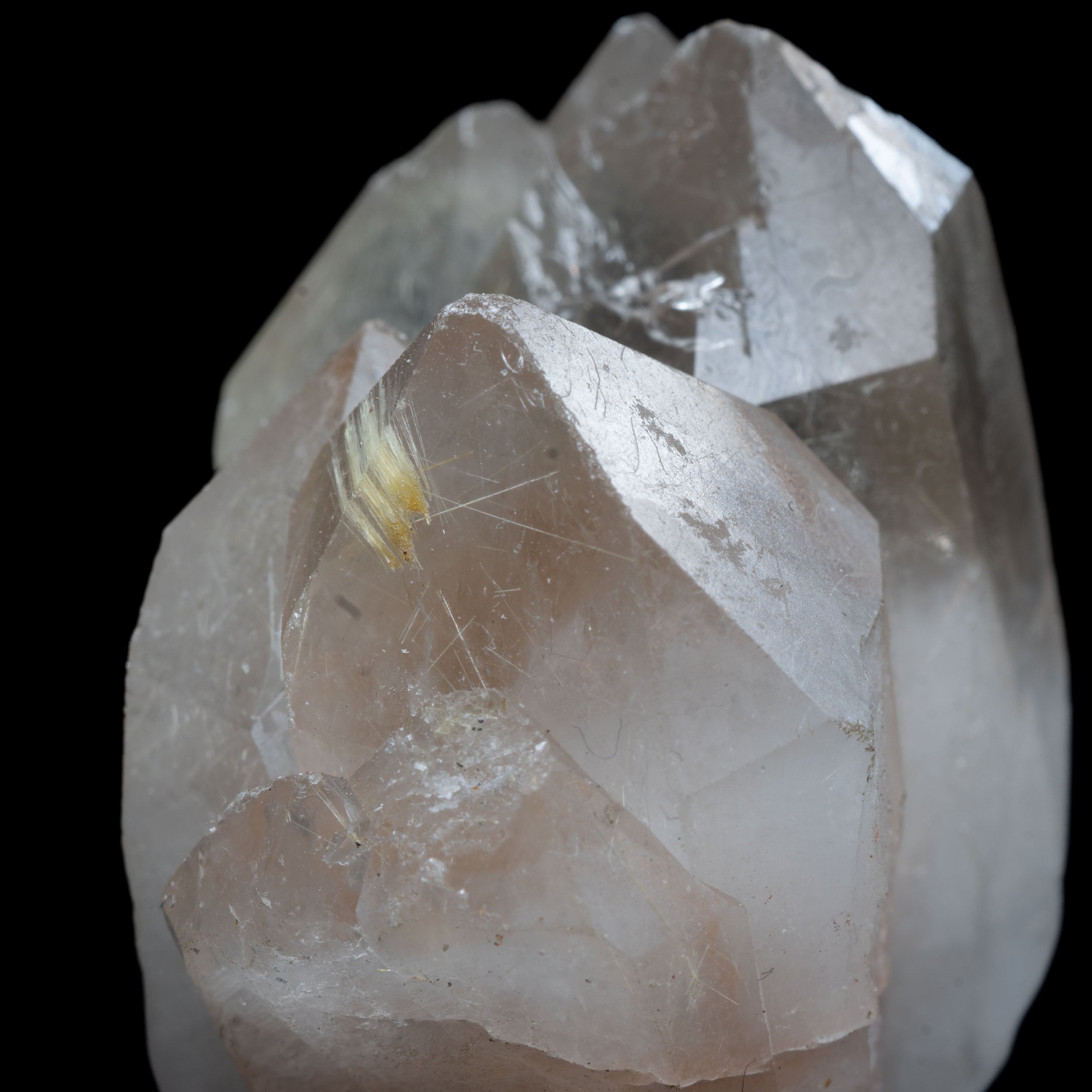 Golden Rutile-Flecked Smoky-Quartz Mini-Cluster, Bahia, Brazil 46g
