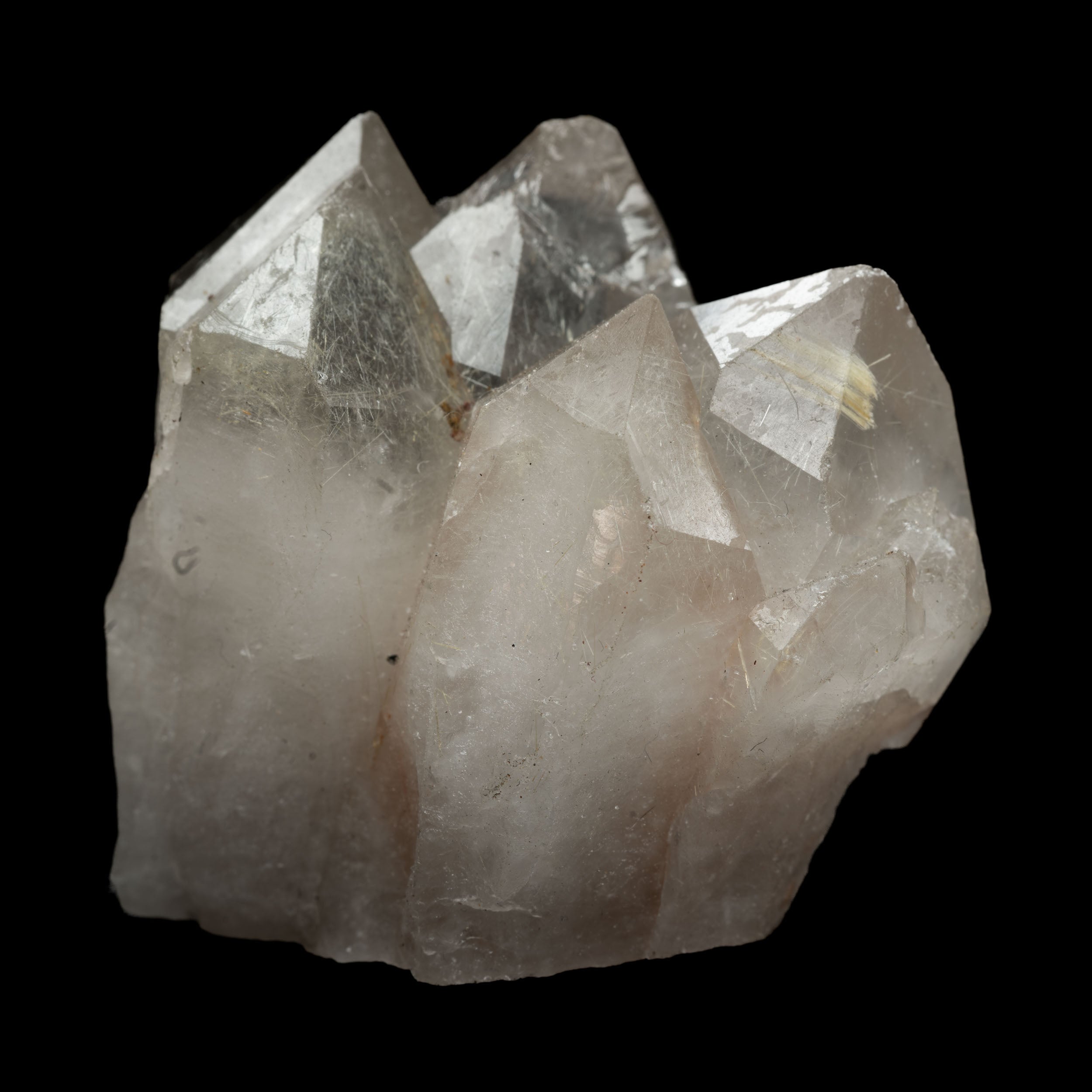Golden Rutile-Flecked Smoky-Quartz Mini-Cluster, Bahia, Brazil 46g