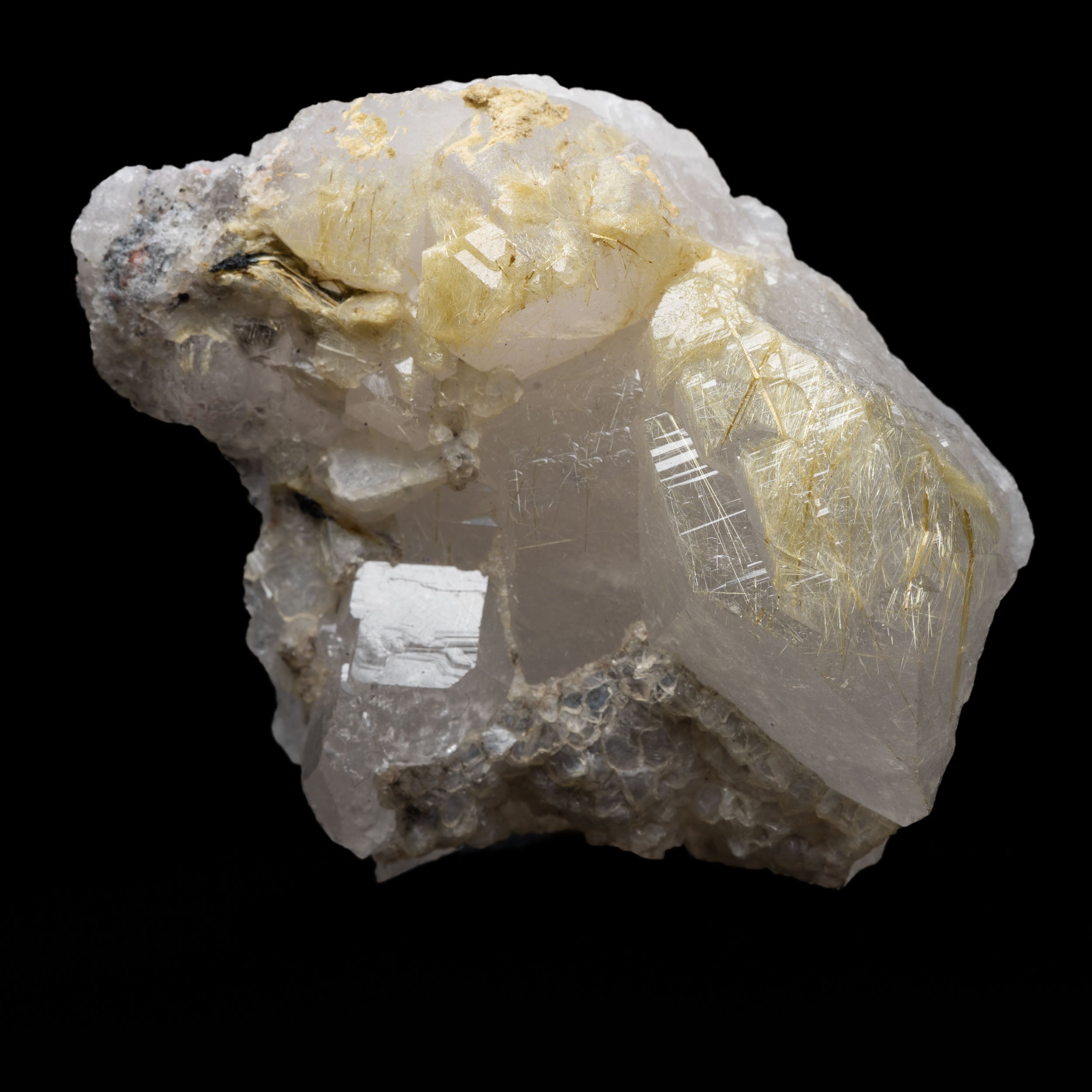 Golden Rutile “Aurora Net” Quartz, 109g - Novo Horizonte, Bahia, Brazil