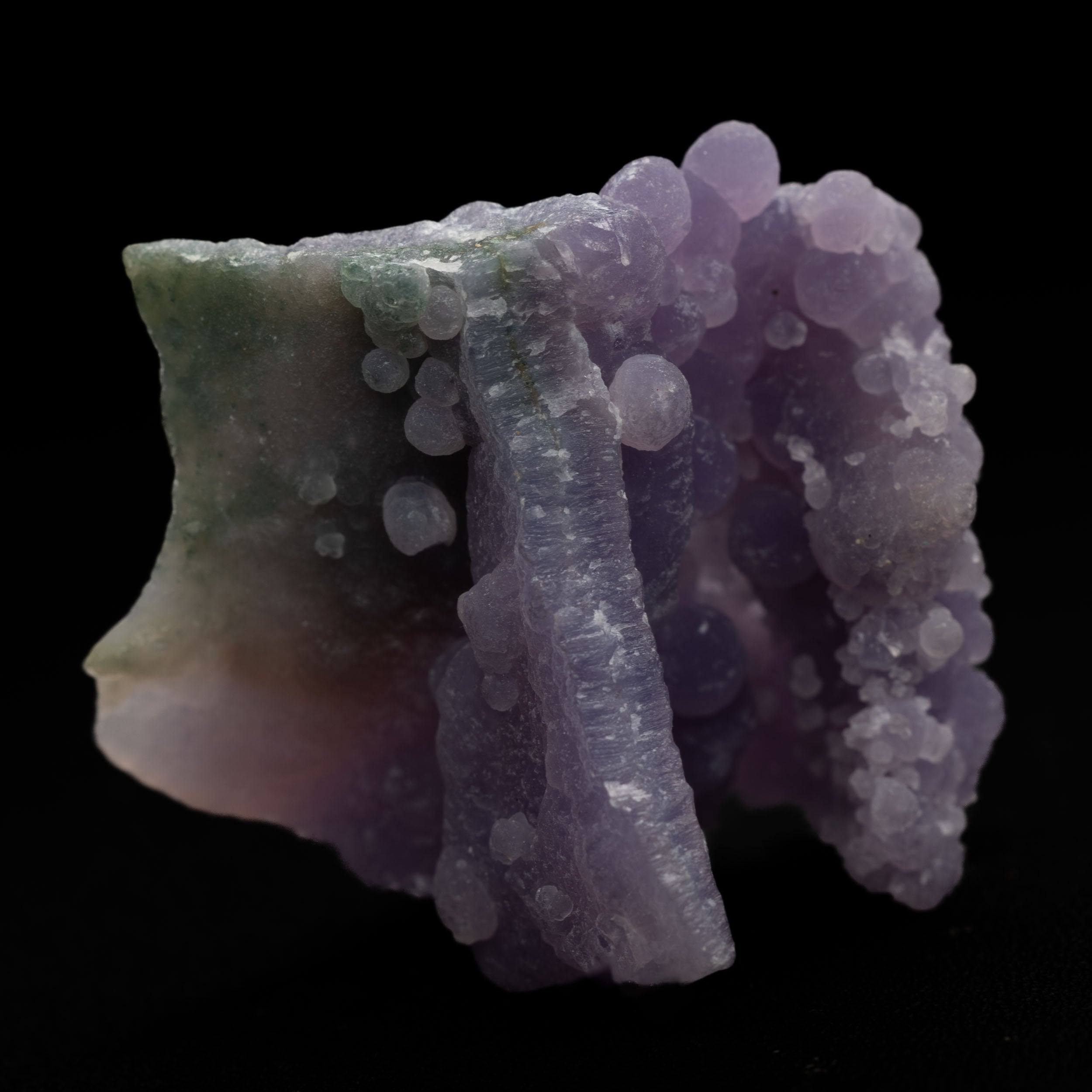 Grape Agate Botryoidal Chalcedony – Natural Purple Gem Specimen 51.4ct