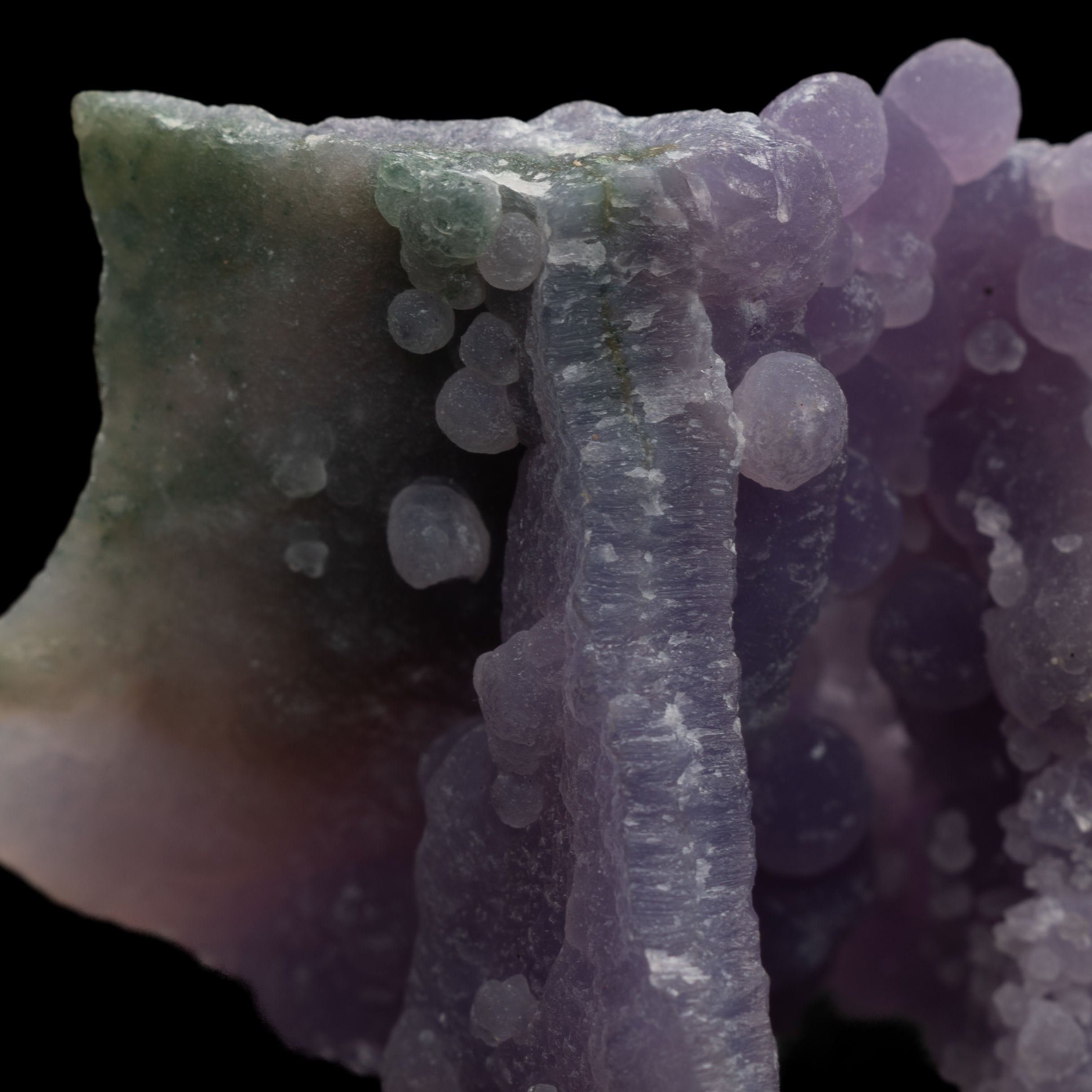 Grape Agate Botryoidal Chalcedony – Natural Purple Gem Specimen 51.4ct