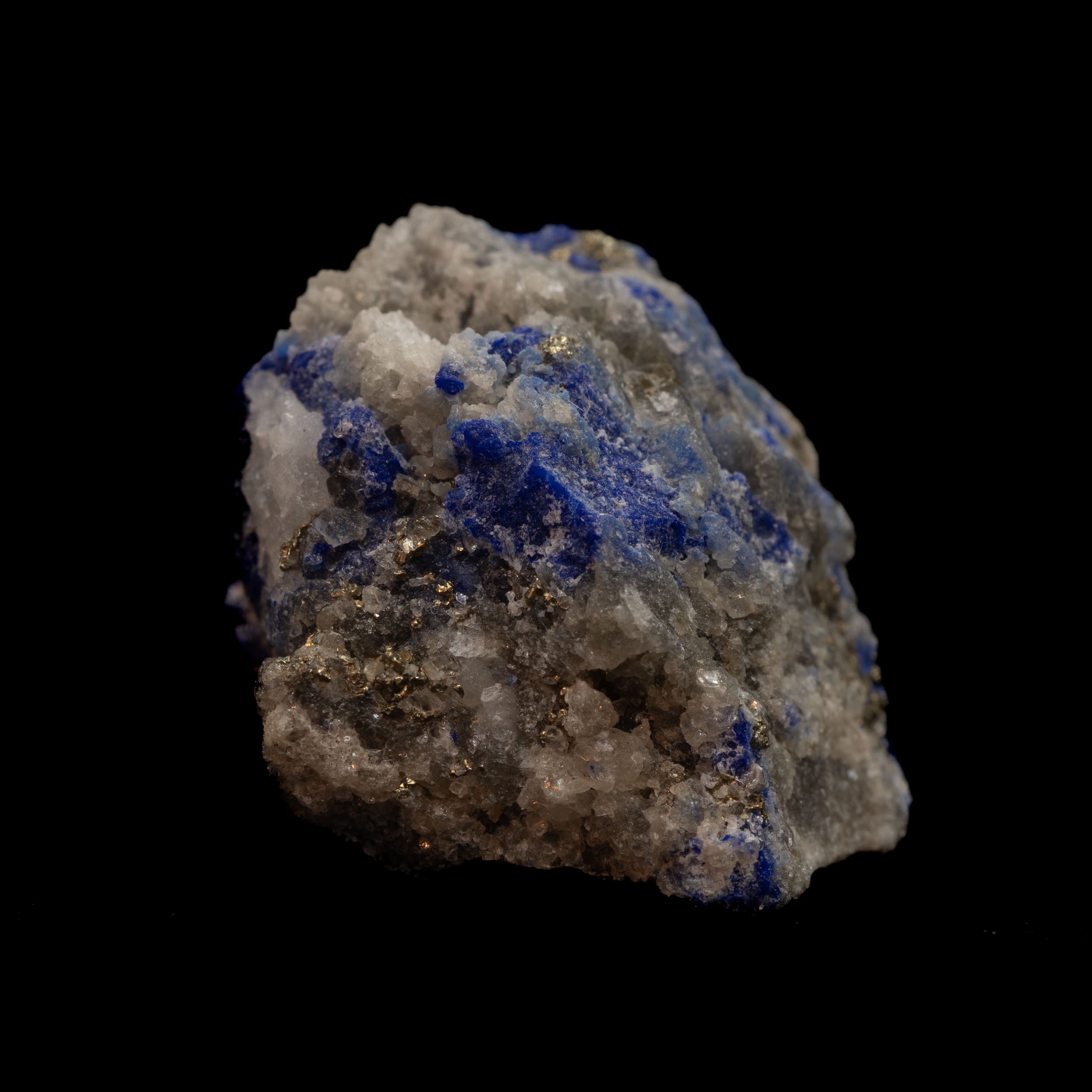 Royal Blue Lapis Lazuli with Lazurite, Pyrite & Calcite, 10.43g