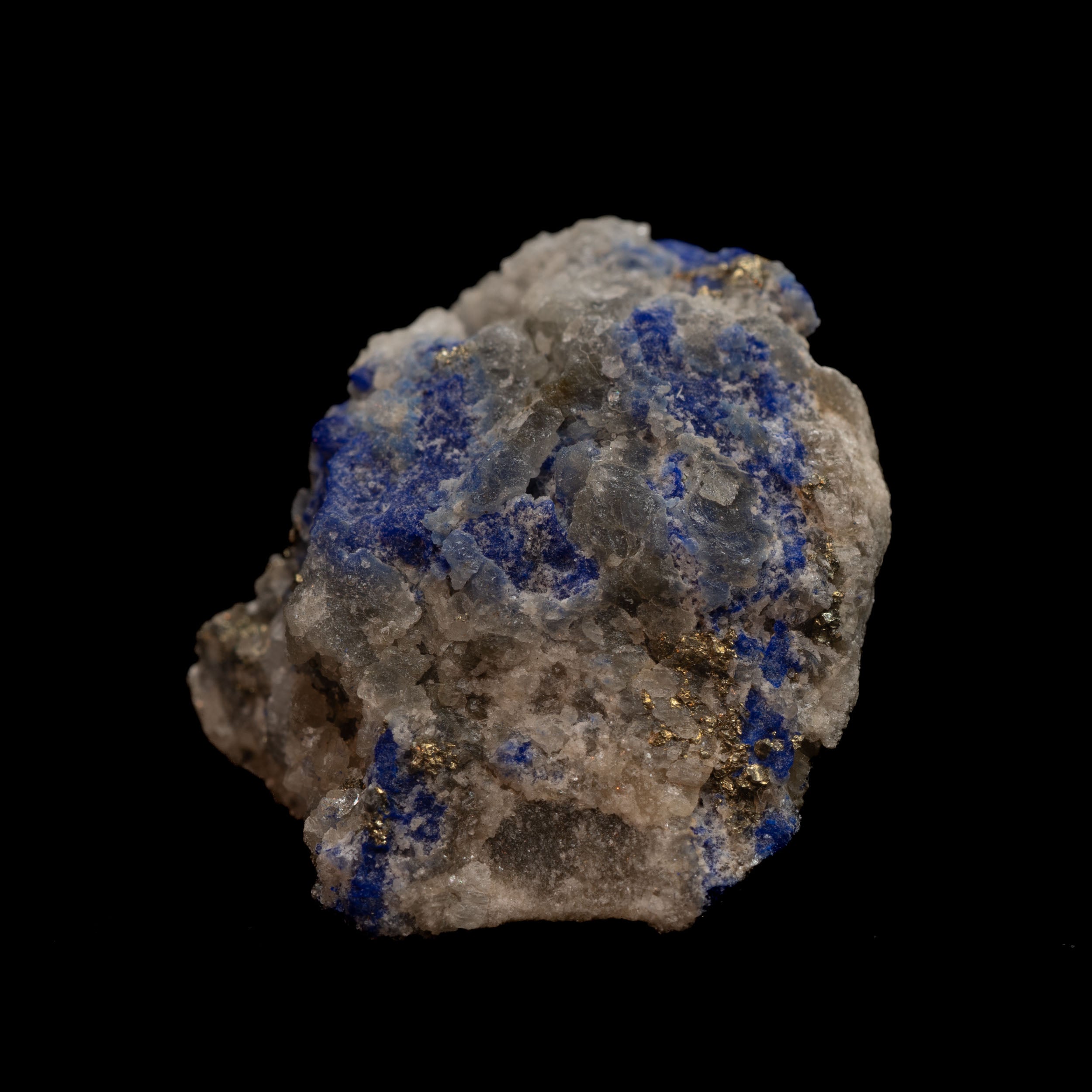 Royal Blue Lapis Lazuli with Lazurite, Pyrite & Calcite, 10.43g