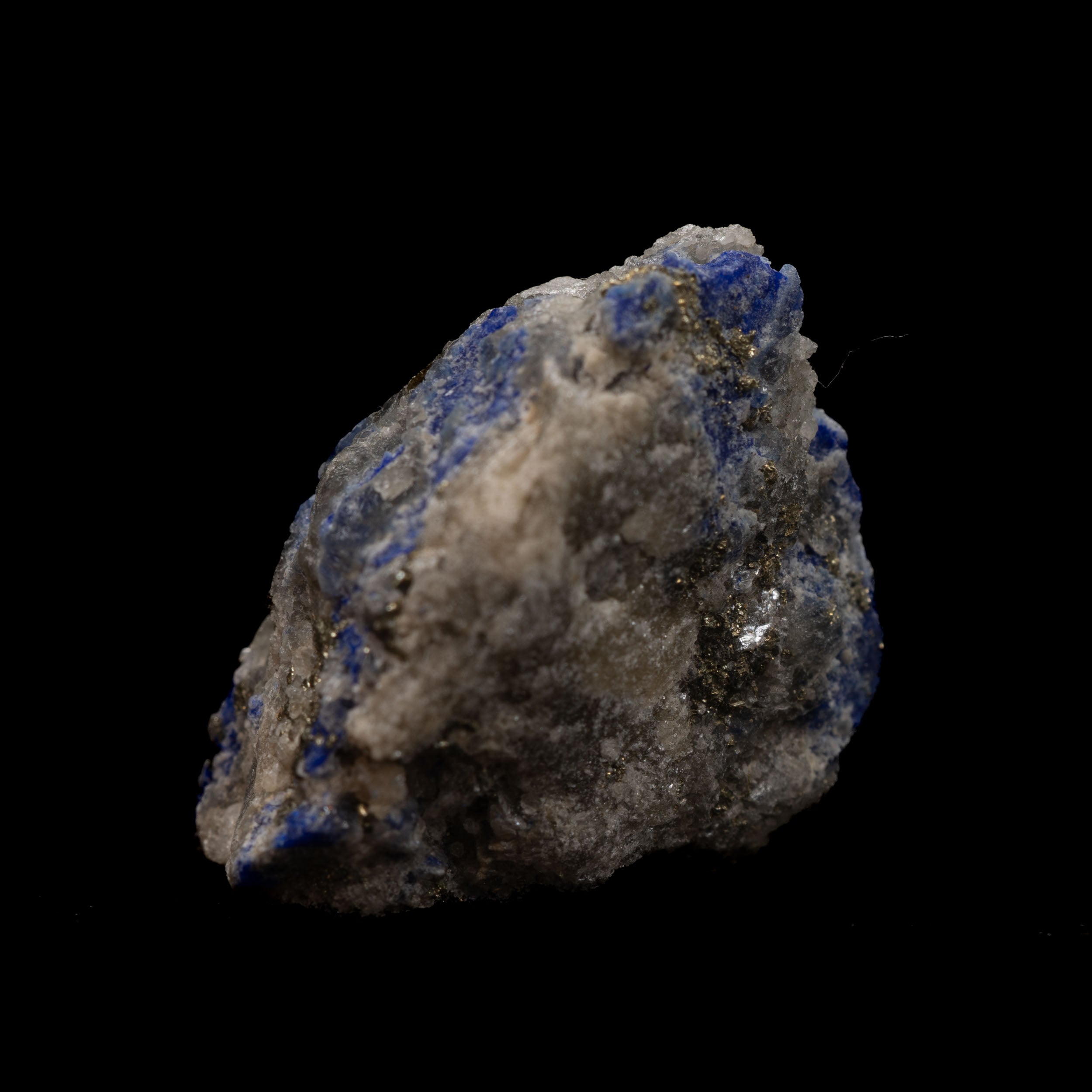 Royal Blue Lapis Lazuli with Lazurite, Pyrite & Calcite, 10.43g