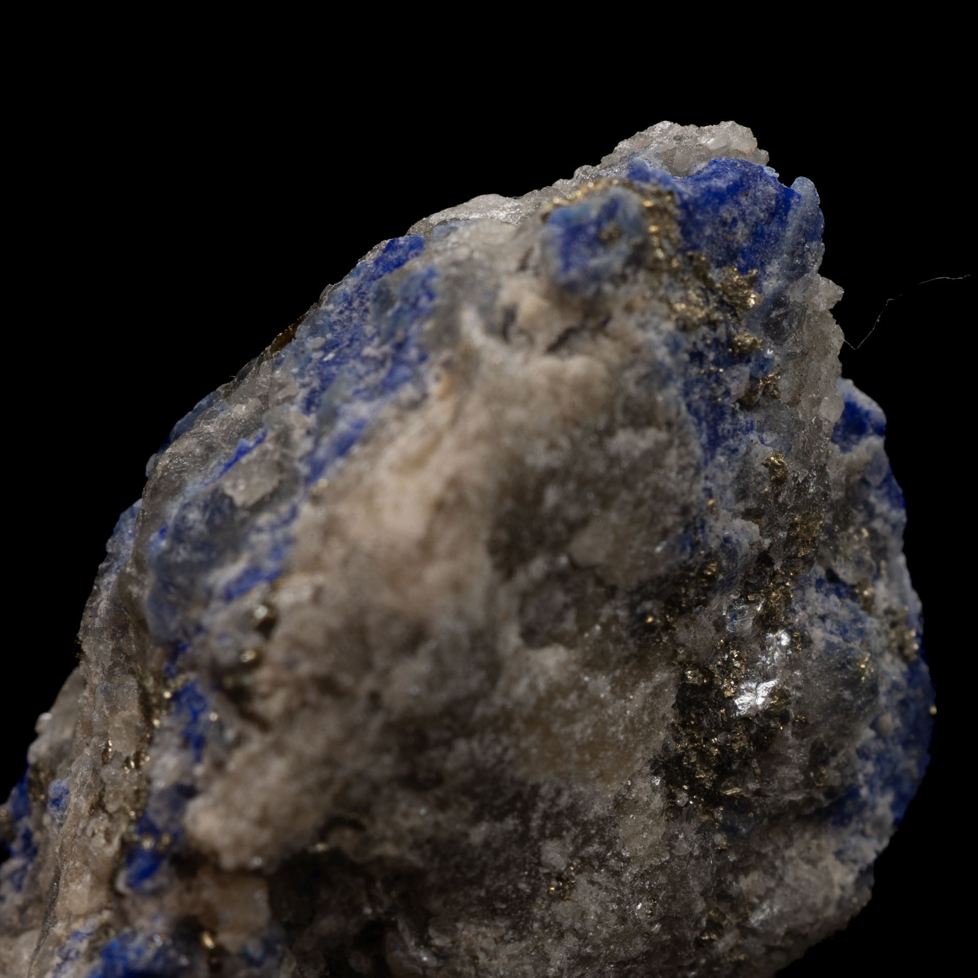 Royal Blue Lapis Lazuli with Lazurite, Pyrite & Calcite, 10.43g