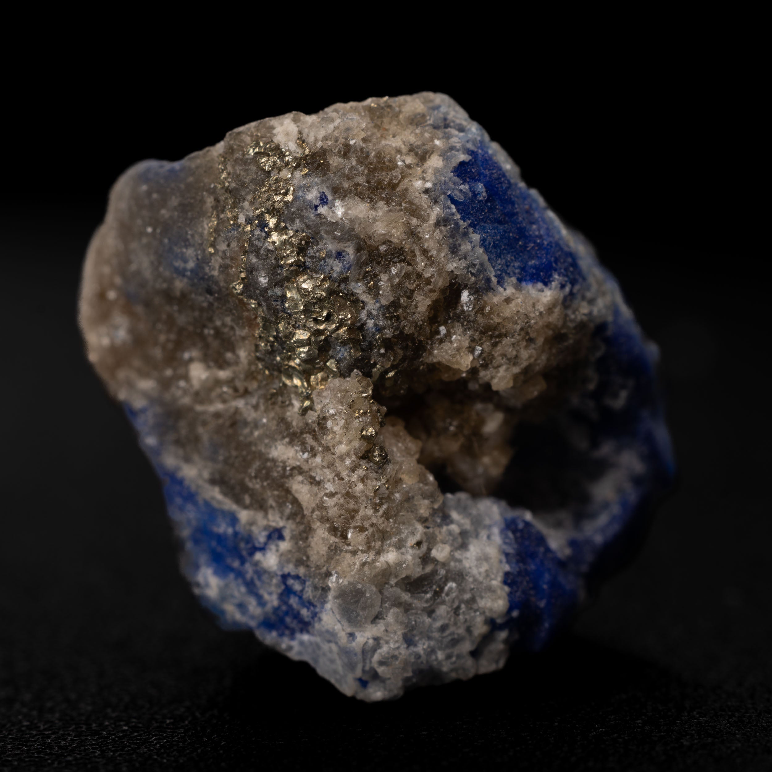 Royal Blue Lapis Lazuli with Lazurite, Pyrite & Calcite, 6.36g