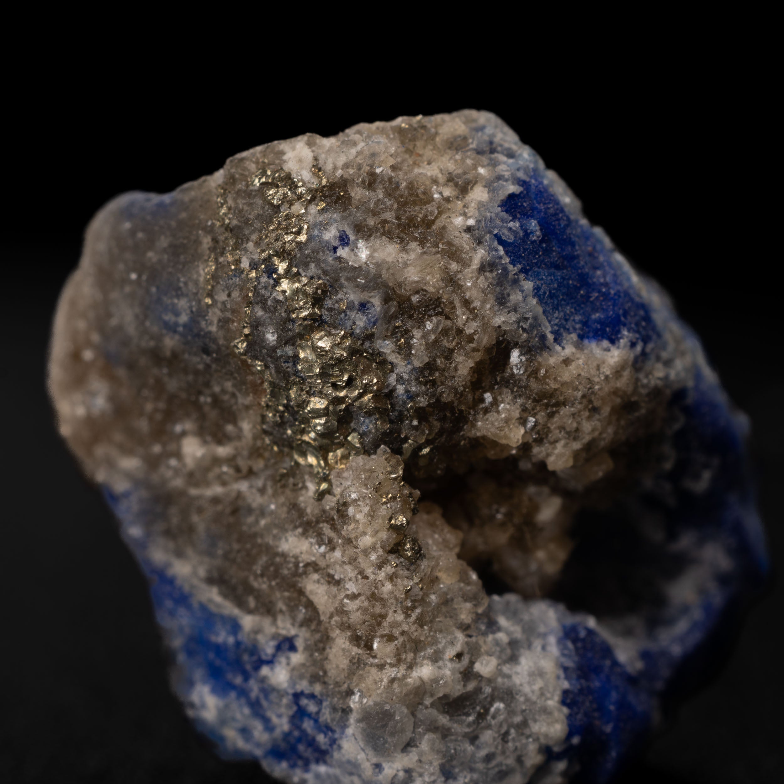 Royal Blue Lapis Lazuli with Lazurite, Pyrite & Calcite, 6.36g