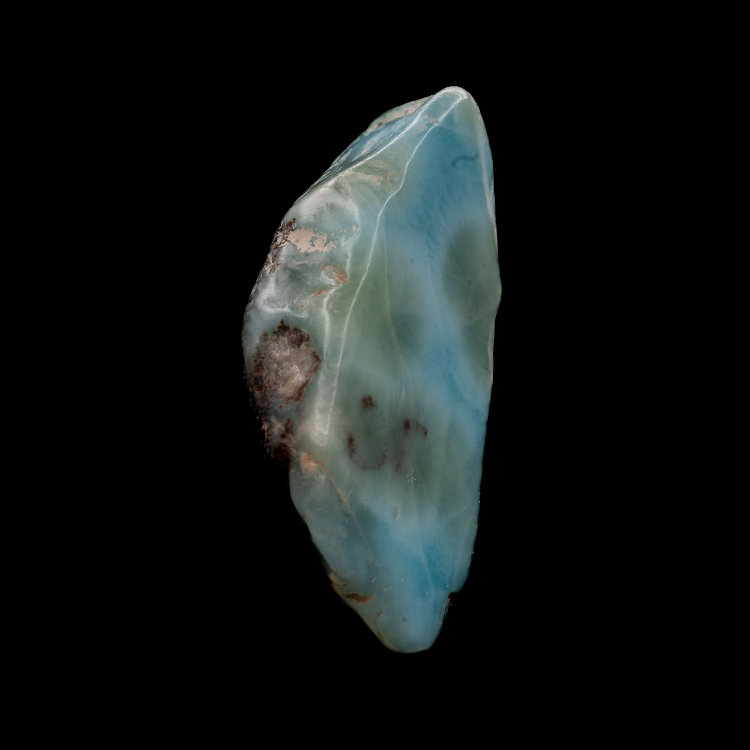 Larimar Slab - Polished 12.4g - 39.9 x 18.7 x 8.7 mm