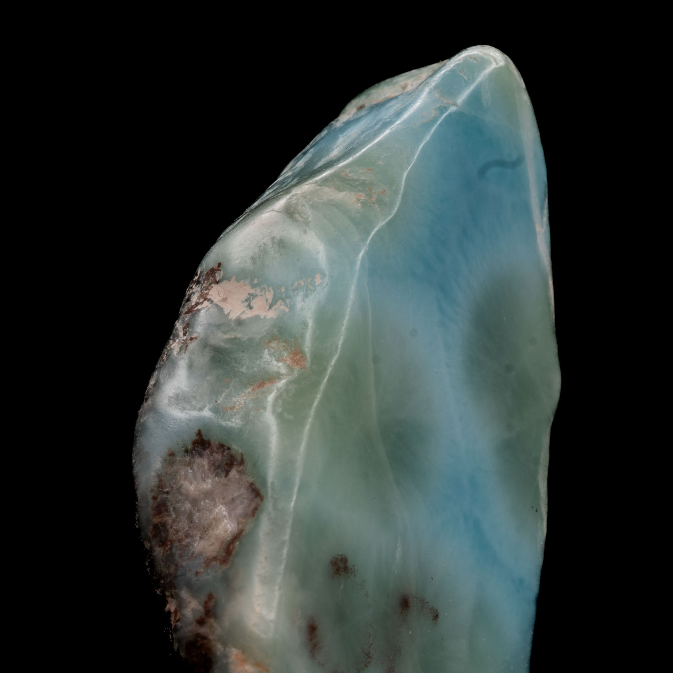 Larimar Slab - Polished 12.4g - 39.9 x 18.7 x 8.7 mm