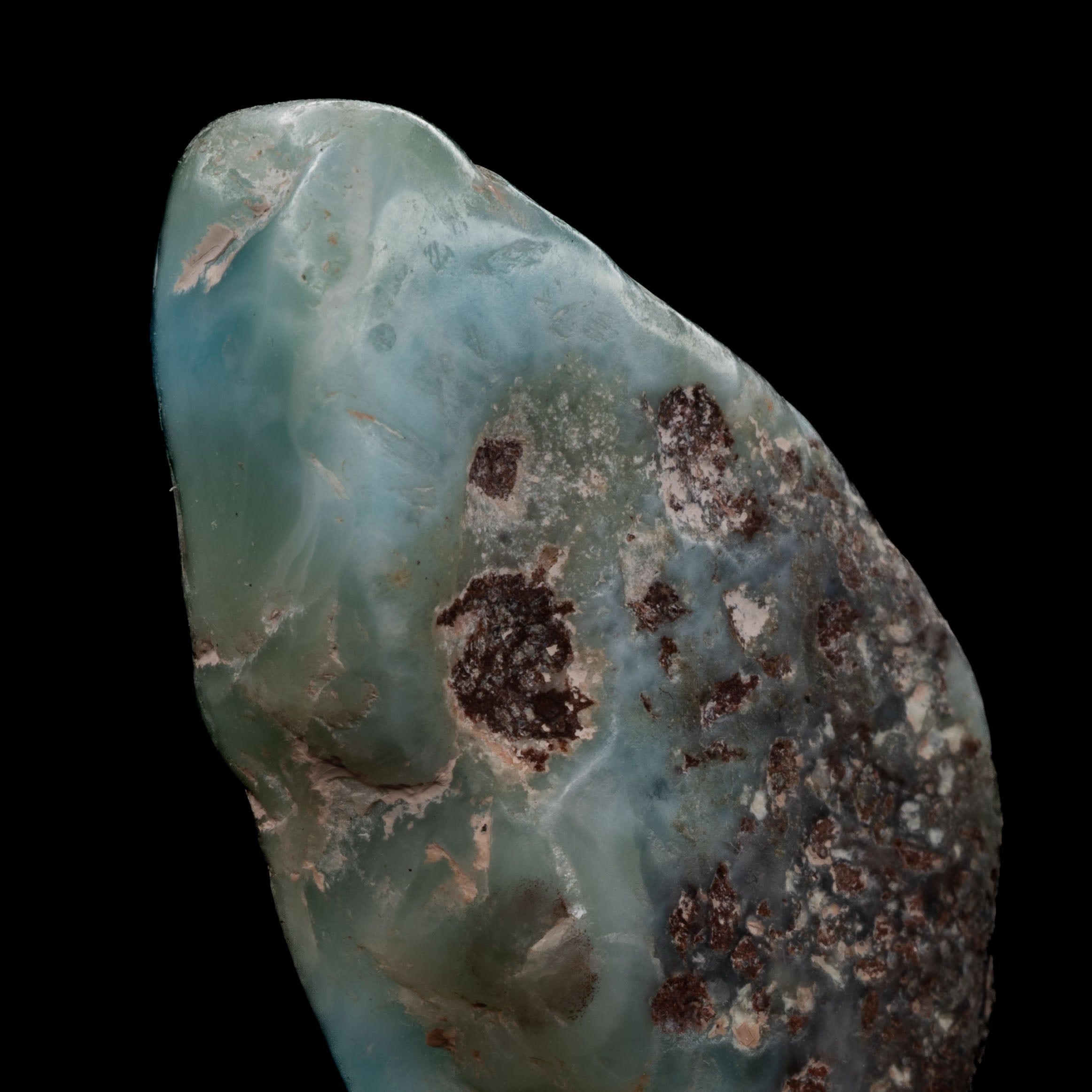 Larimar Slab - Polished 12.4g - 39.9 x 18.7 x 8.7 mm
