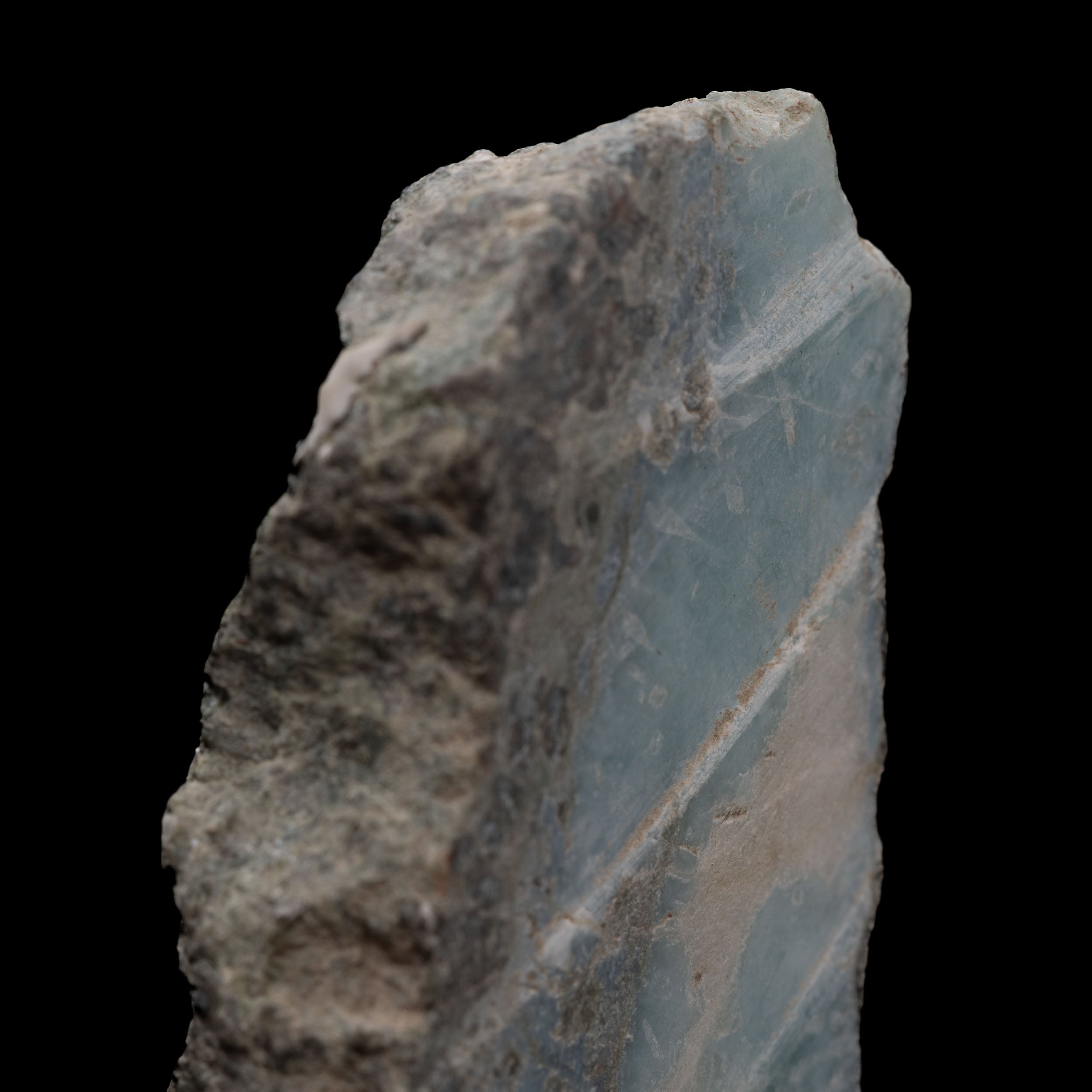 Unpolished Raw Larimar Slab 38.28G