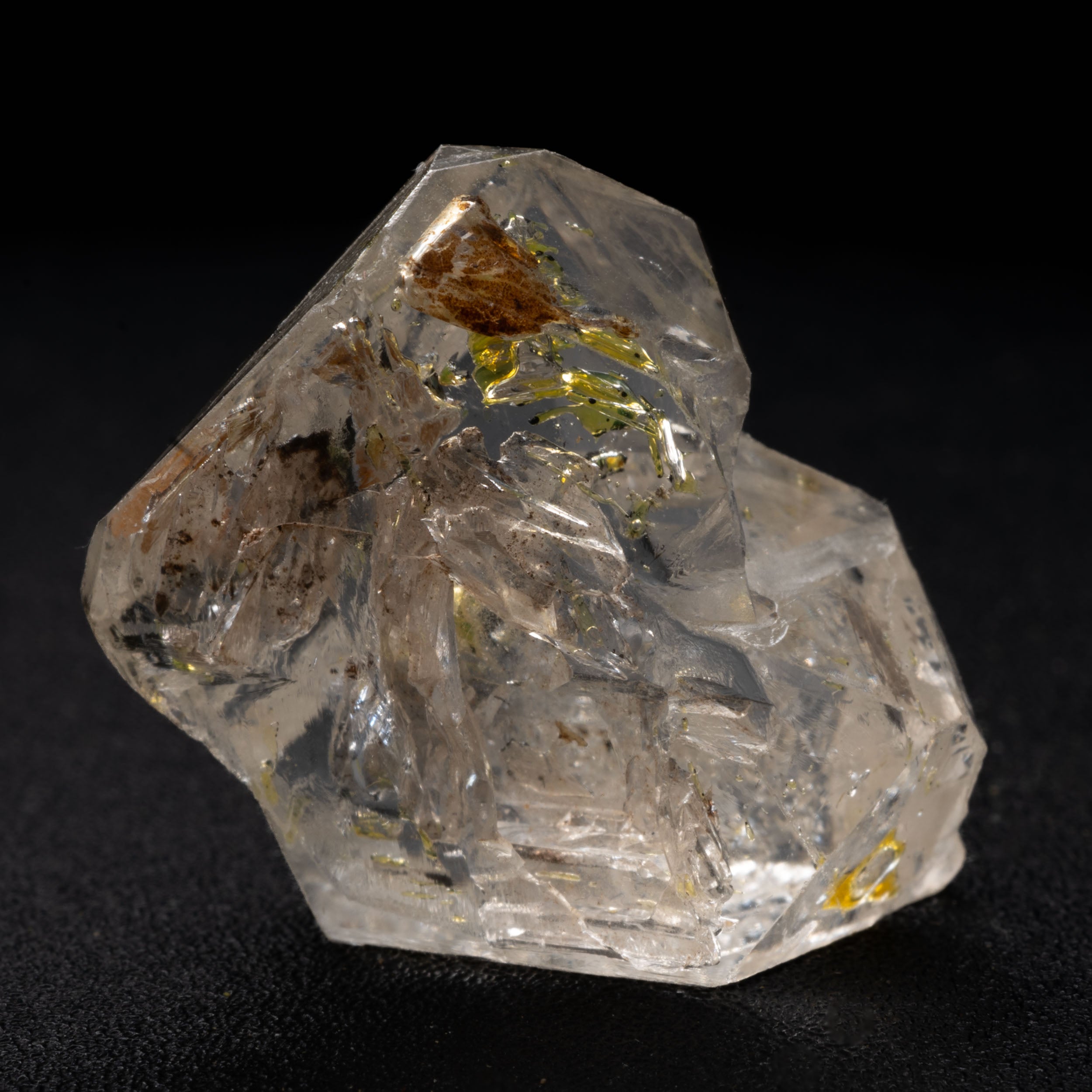 Rare Petroleum Quartz with Golden Enhydro Inclusions - 29ct