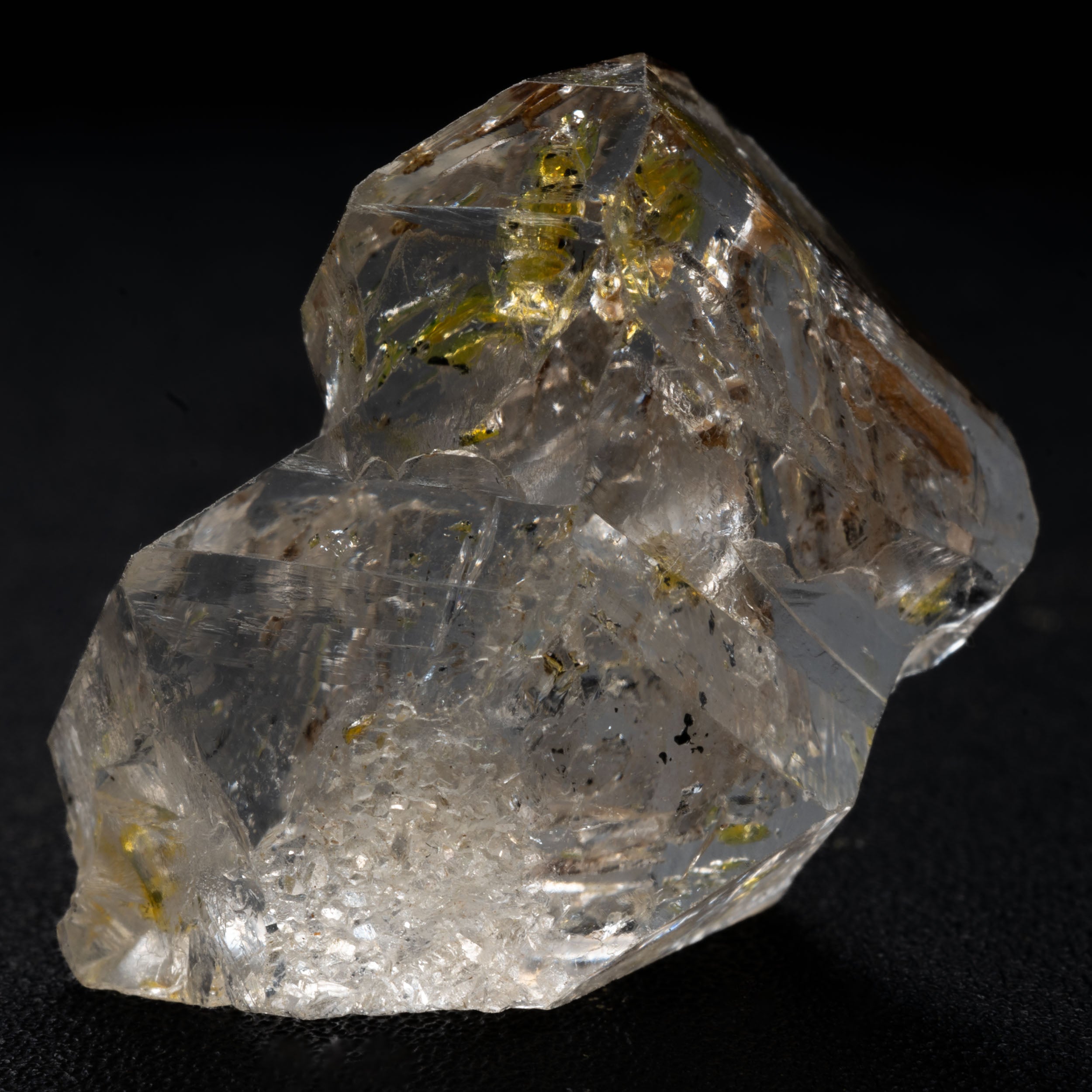 Rare Petroleum Quartz with Golden Enhydro Inclusions - 29ct