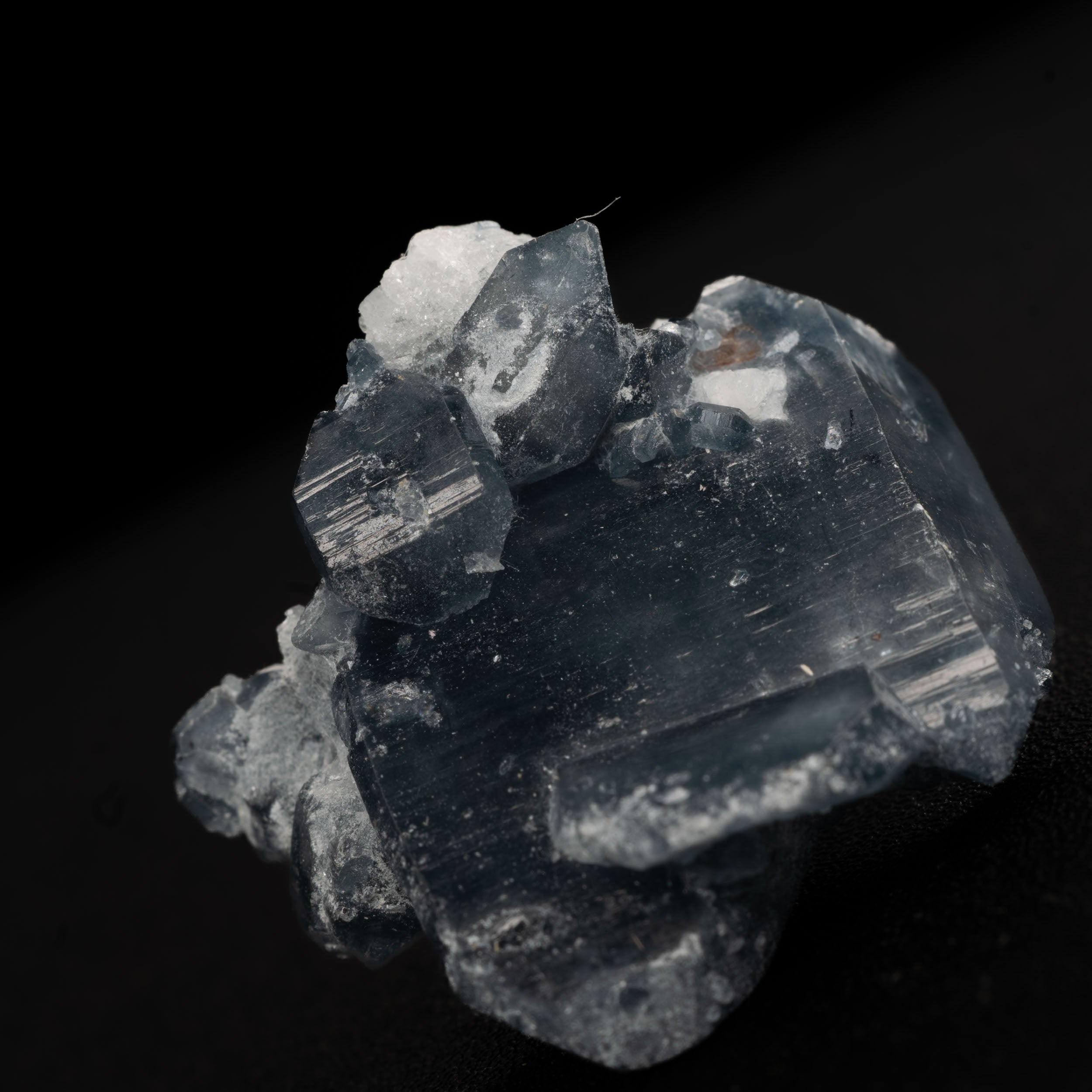 Smoky Blue Quartz with Magnesio-Riebeckite Needles - 7.4g