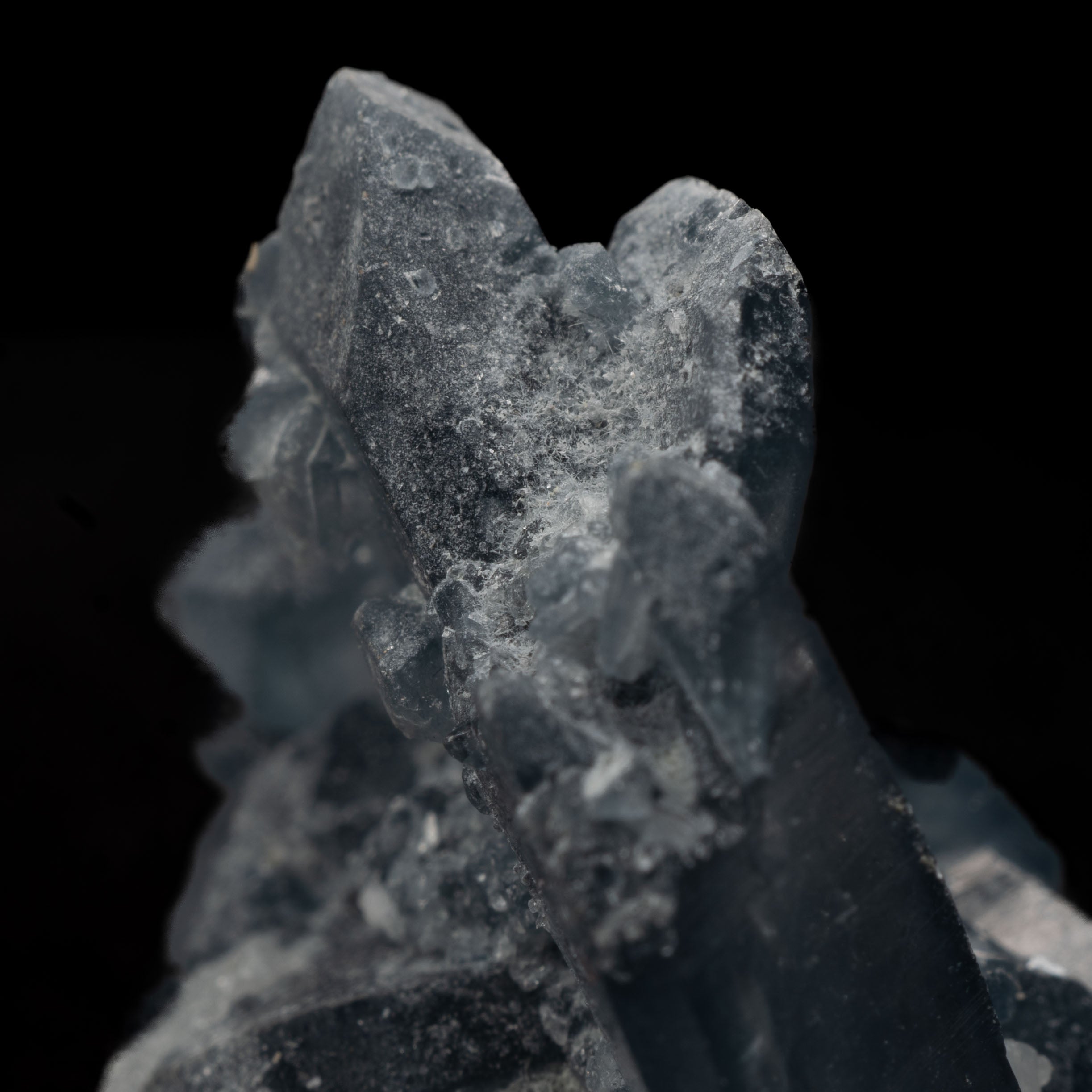 Smoky Blue Quartz with Magnesio-Riebeckite Needles - 7.4g