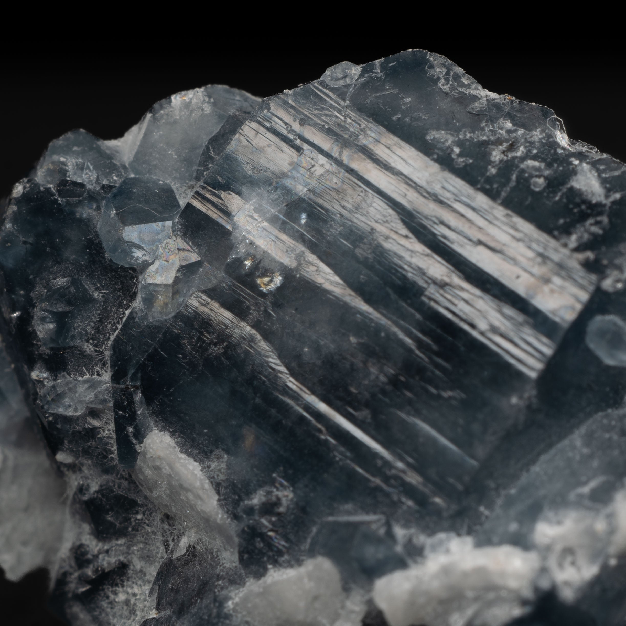 Smoky Blue Quartz with Magnesio-Riebeckite Needles - 7.4g