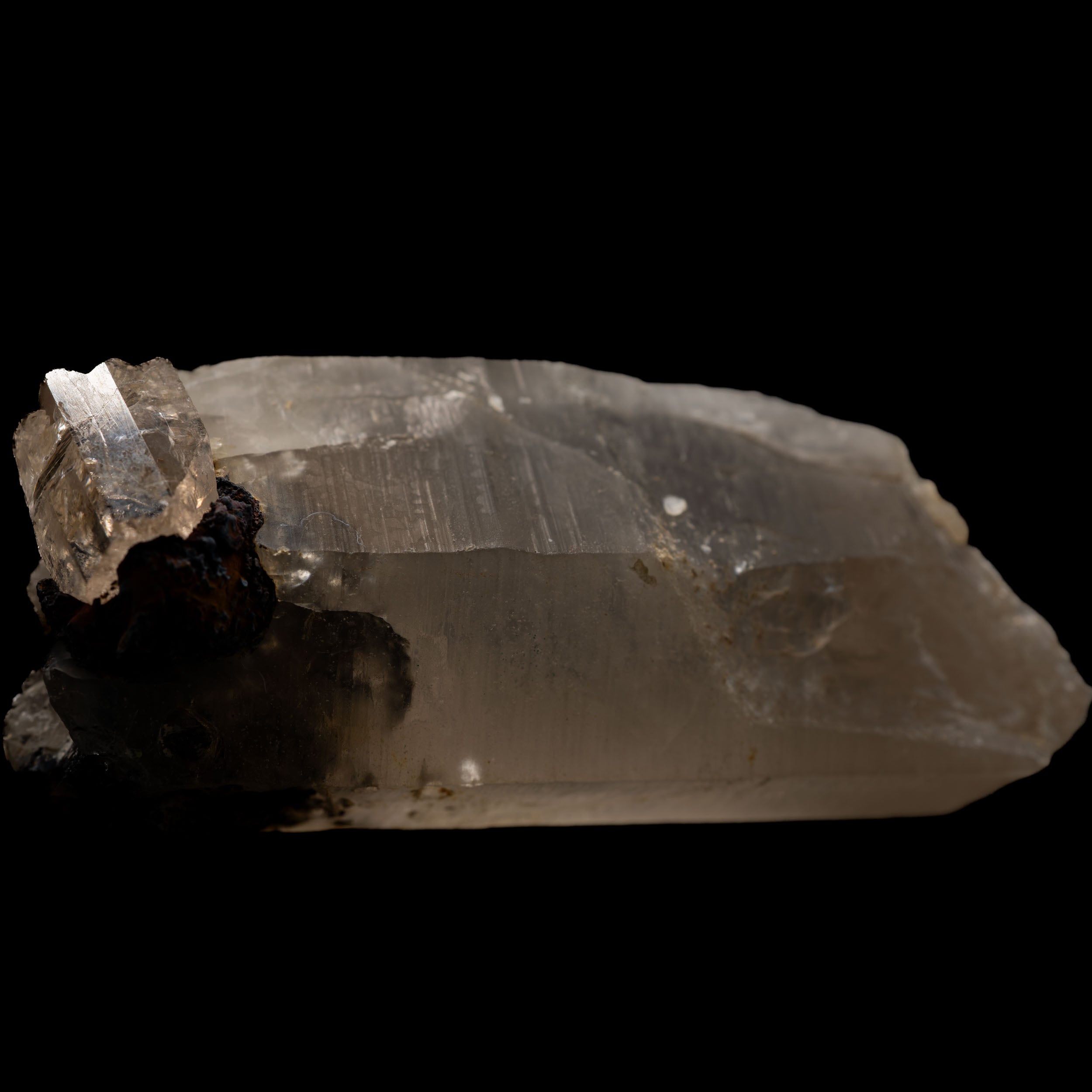 Smoky Quartz with Topaz - 108.52g, Afghanistan