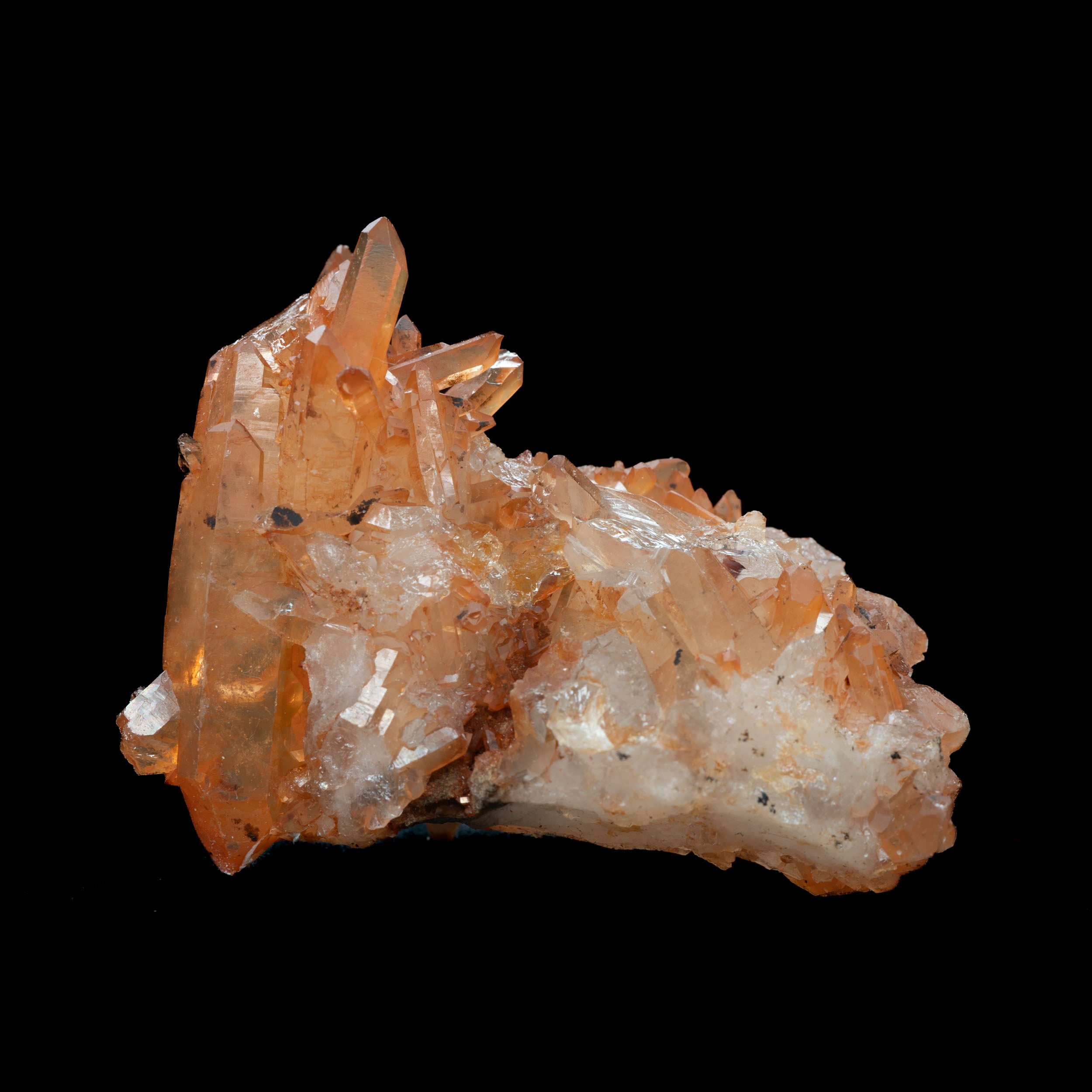 Tangerine Quartz Cluster – 45.2g, Brazil