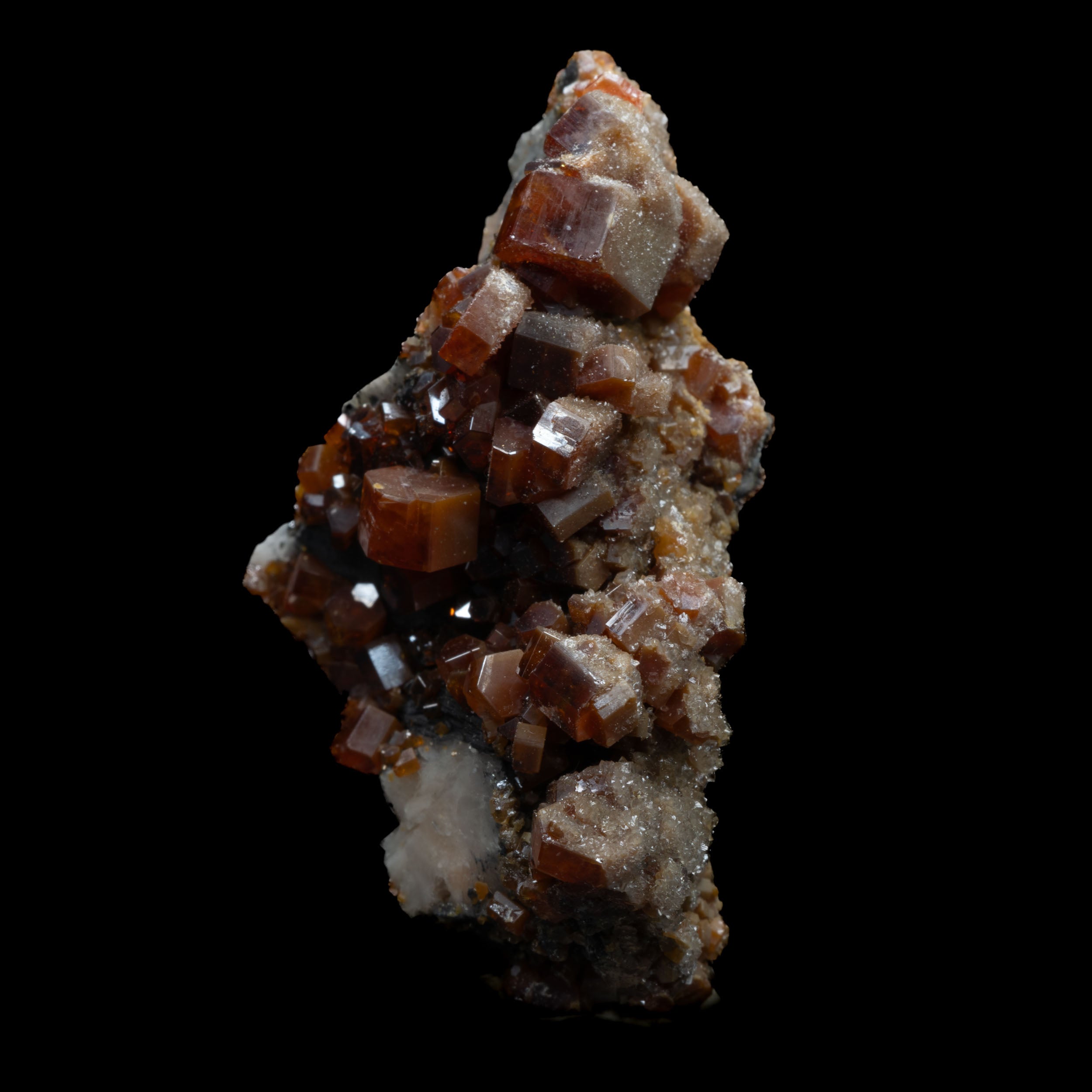 Vanadinite Crystals with Barite 30g from Morocco - 42x29x22mm
