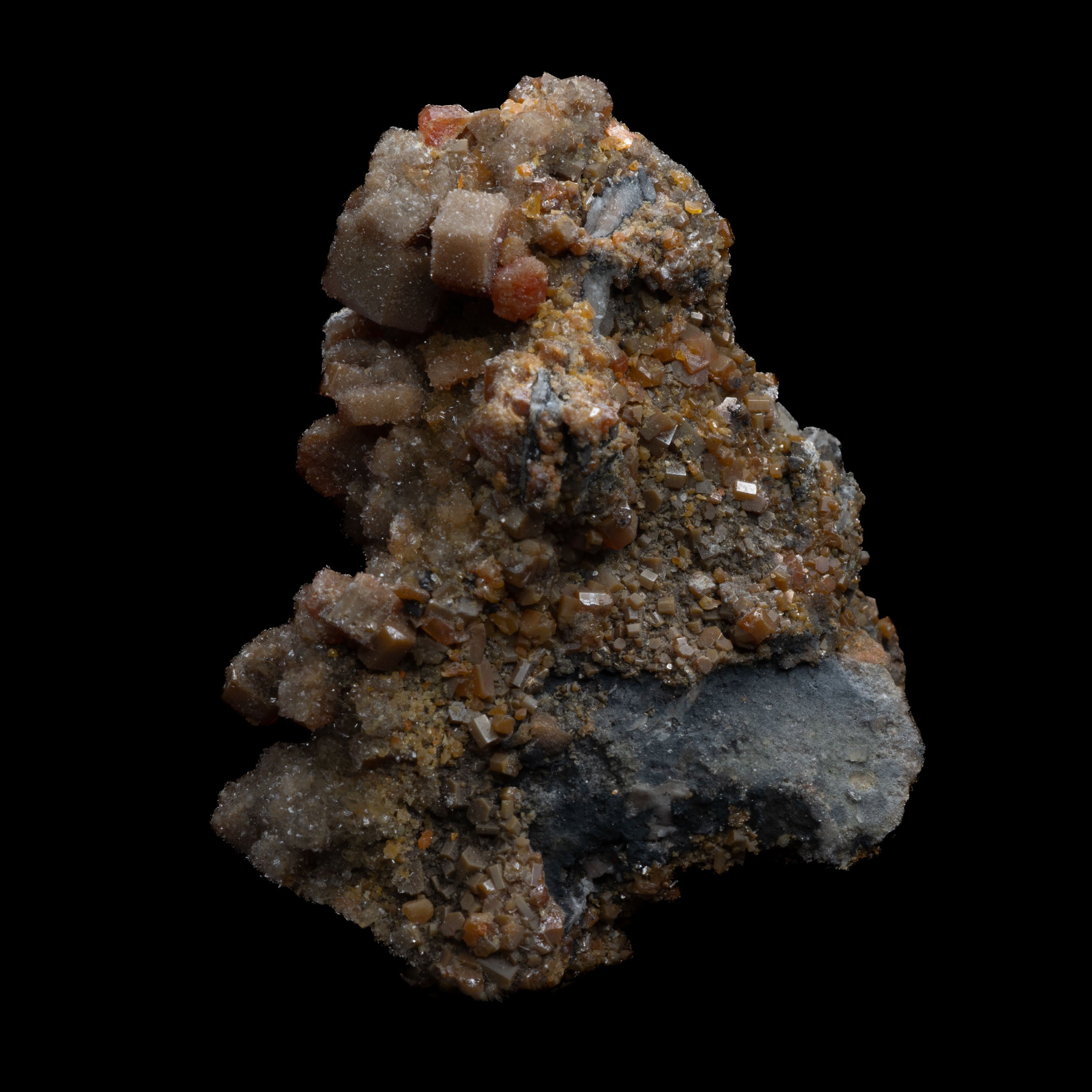 Vanadinite Crystals with Barite 30g from Morocco - 42x29x22mm