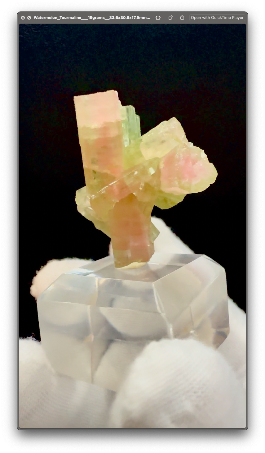 Watermelon Tourmaline Cluster 15 g
