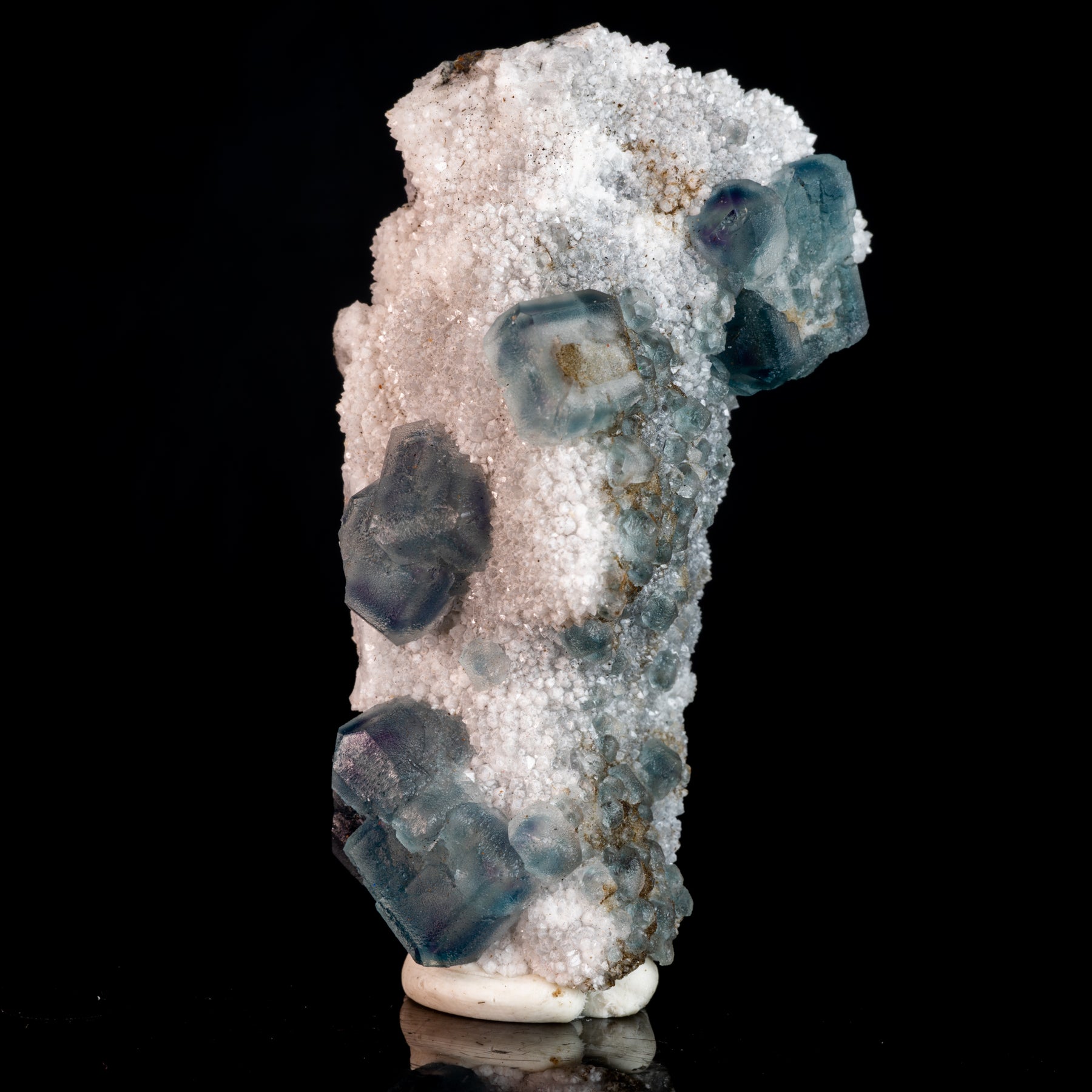 Aqua Blue Fluorite druzy 80g