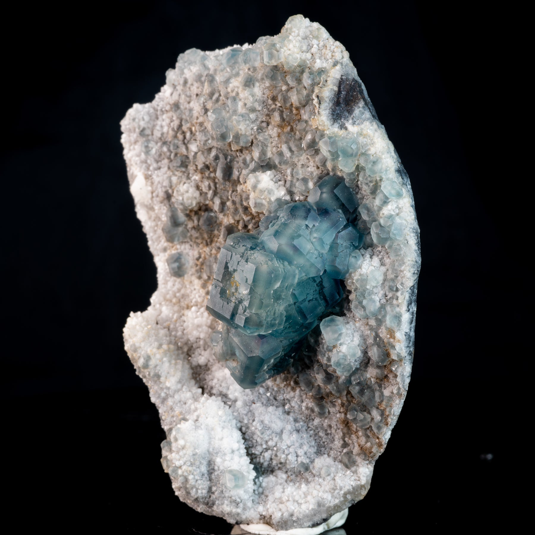 Aqua Blue Fluorite druzy 94g