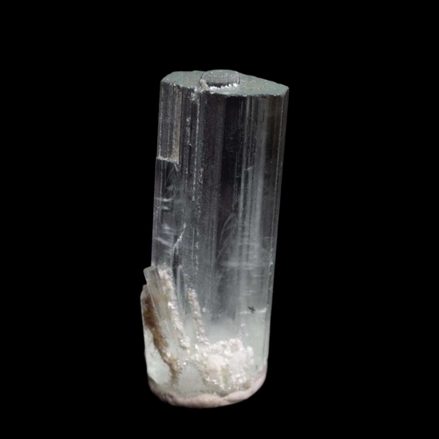 Beryl var. Aquamarine 18.5ct with Muscovite