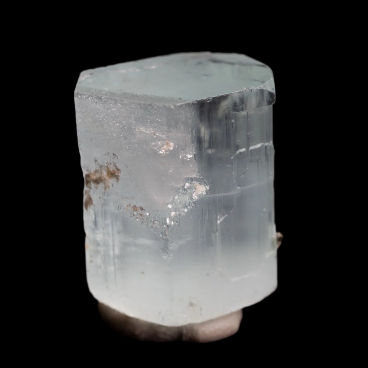 Beryl var. Aquamarine 48ct - Etched, with Muscovite