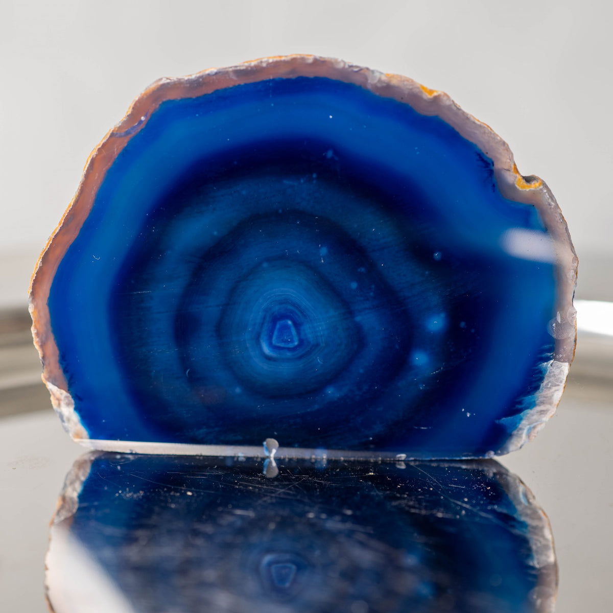 Geoda de ágata azul brasileña (170g)